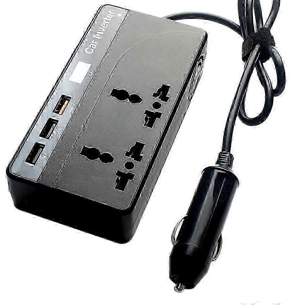 150w Power Inverter 12dc To 220v Ac Voltage Converter With Digital Display 3usb Qc3.0 Fast Charging Eu Plug