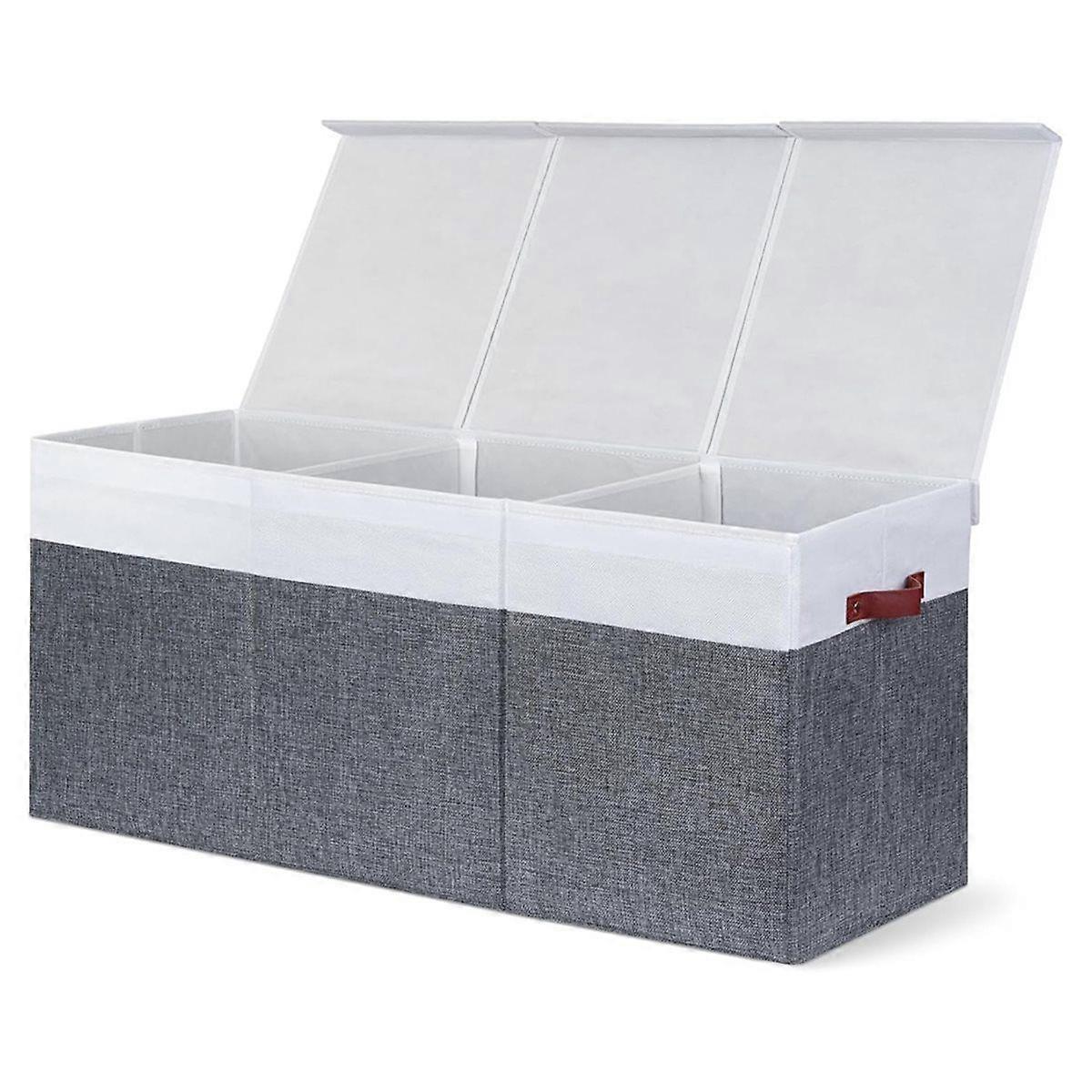 Extra Large Toy Storage Organizer with Lid Sturdy,Toy Bin Toy Chest Storage Box Design Toys Bin for