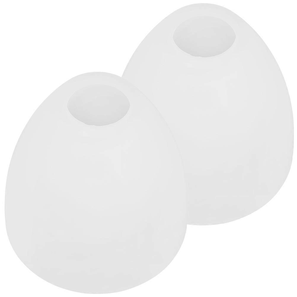 White Glass Lamp Shade for Hanging Lamp Replacement 2Pcs E27