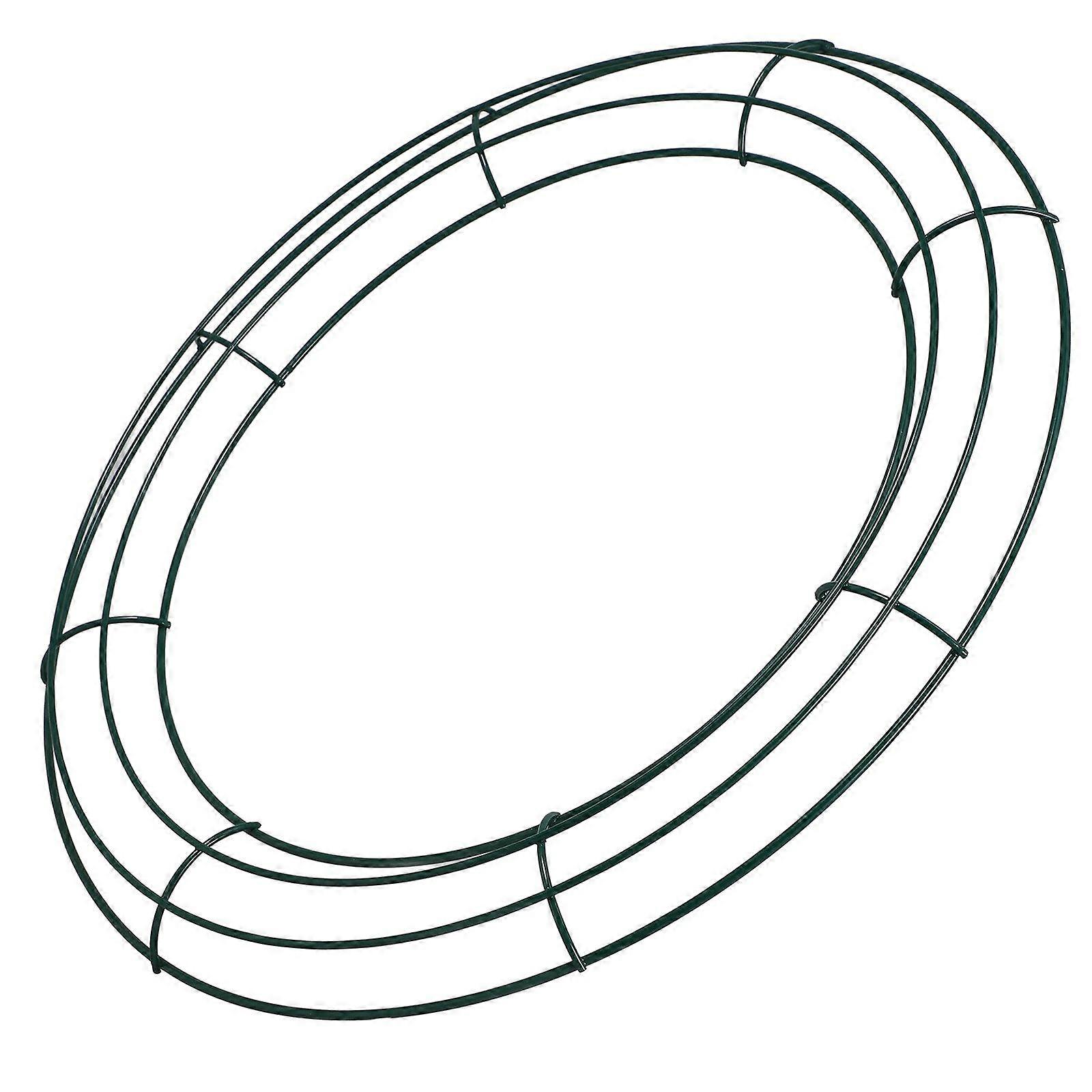 Christmas DIY Iron Wreath Frame Iron Wreath Frame Round Shaped Garland Frame Wreath