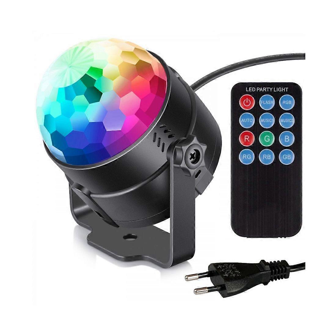 PartyLight Disco ball with rotating LED lights and remote control