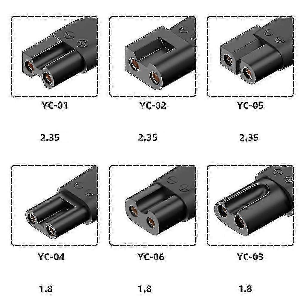 6pcs Type-C Charger Adapter Shaving Power Adapter for Electric Hair Clipper Beard trimmers,Shavers,Beauty Instruments