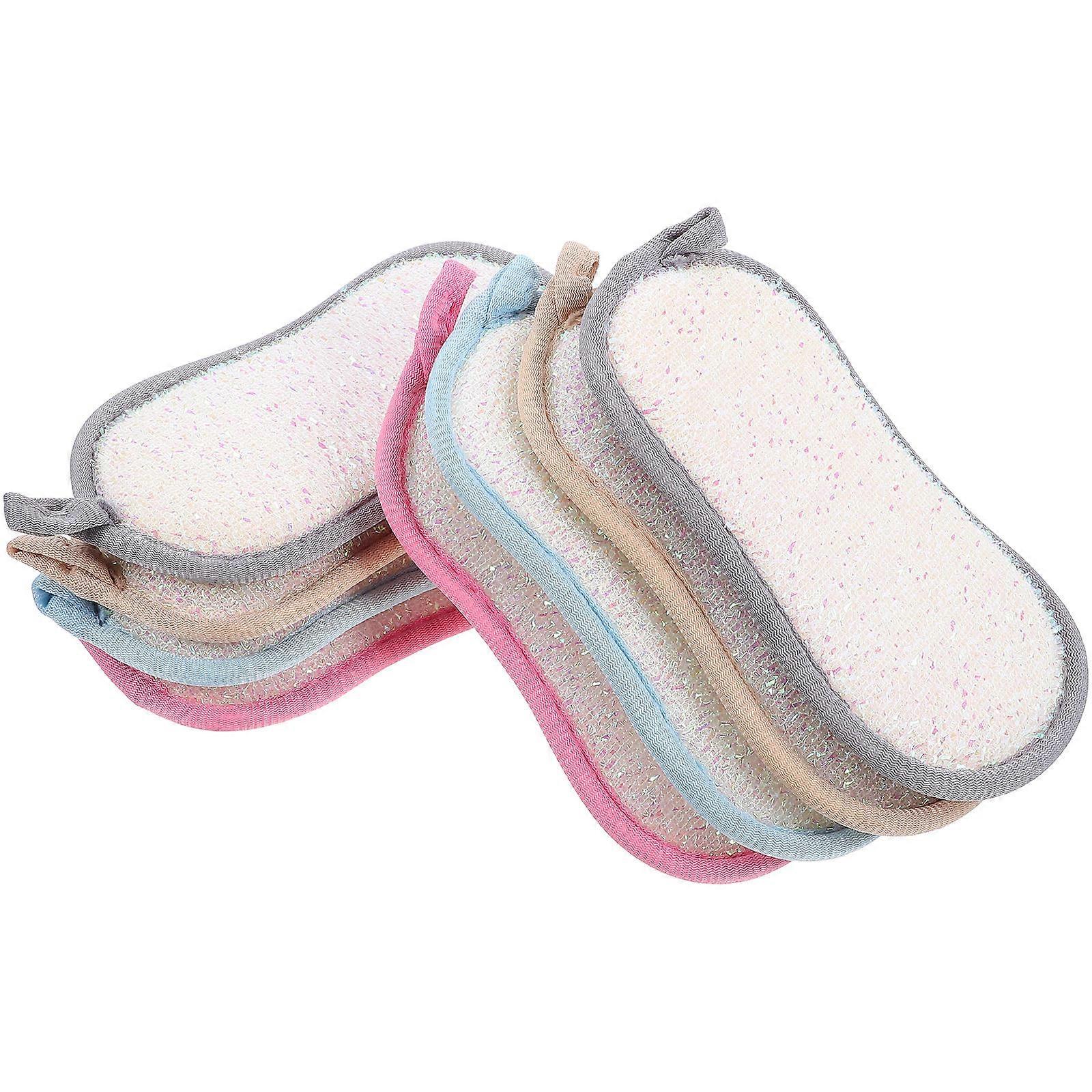 Kitchen Cleaning Sponges 8Pcs Reusable Dish Washing Scrubbers Rectangular Shape Home Users Essential
