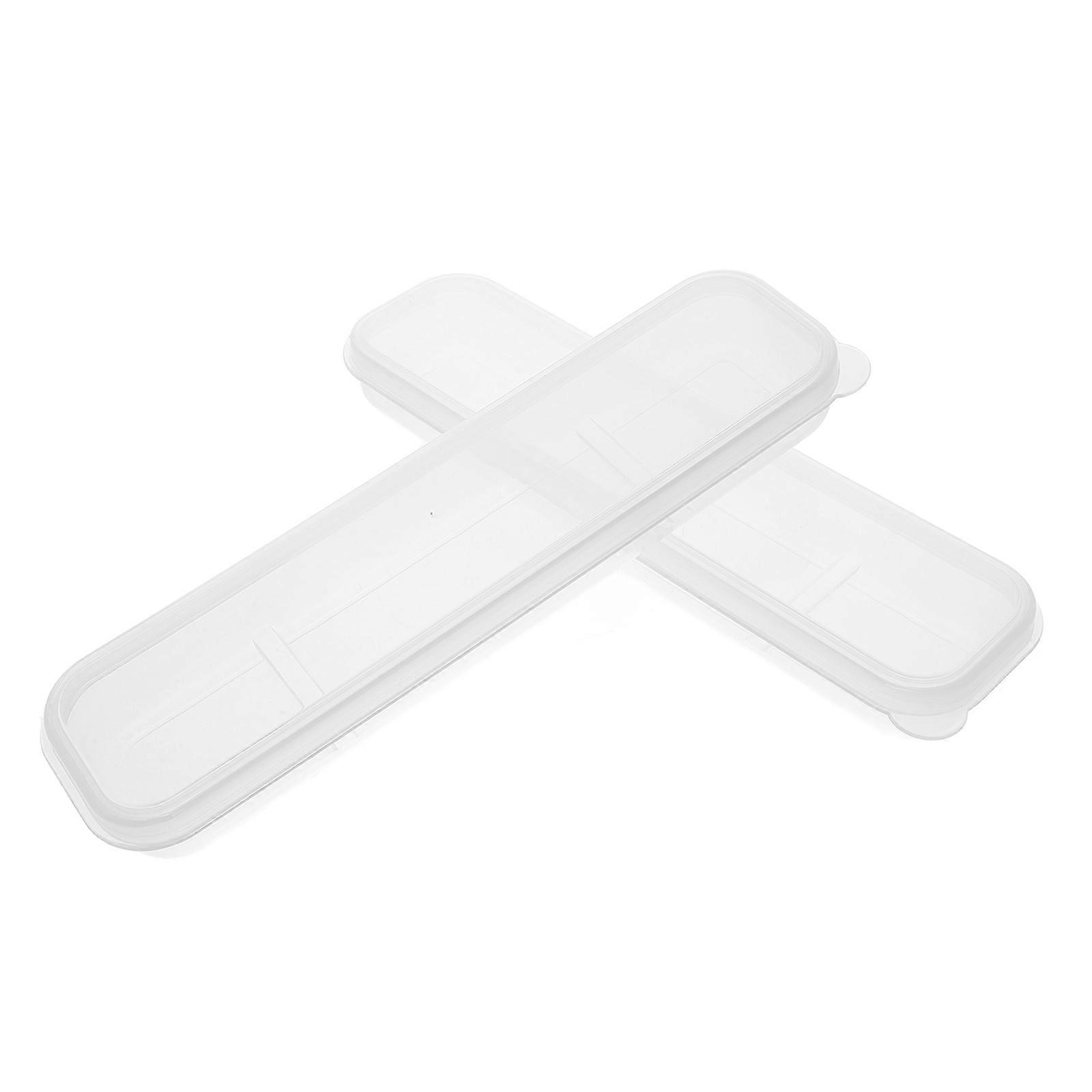 Travel Utensil Case Portable Flatware Box for Camping 2Pcs Storage