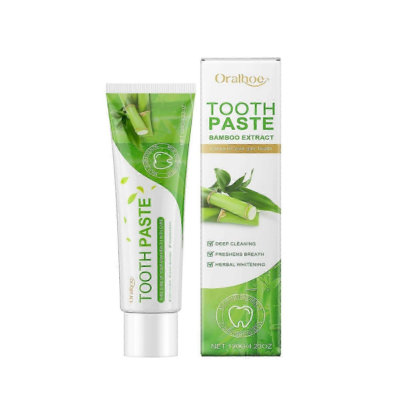 Bamboo Whitening Toothpaste is formulated with bamboo extract