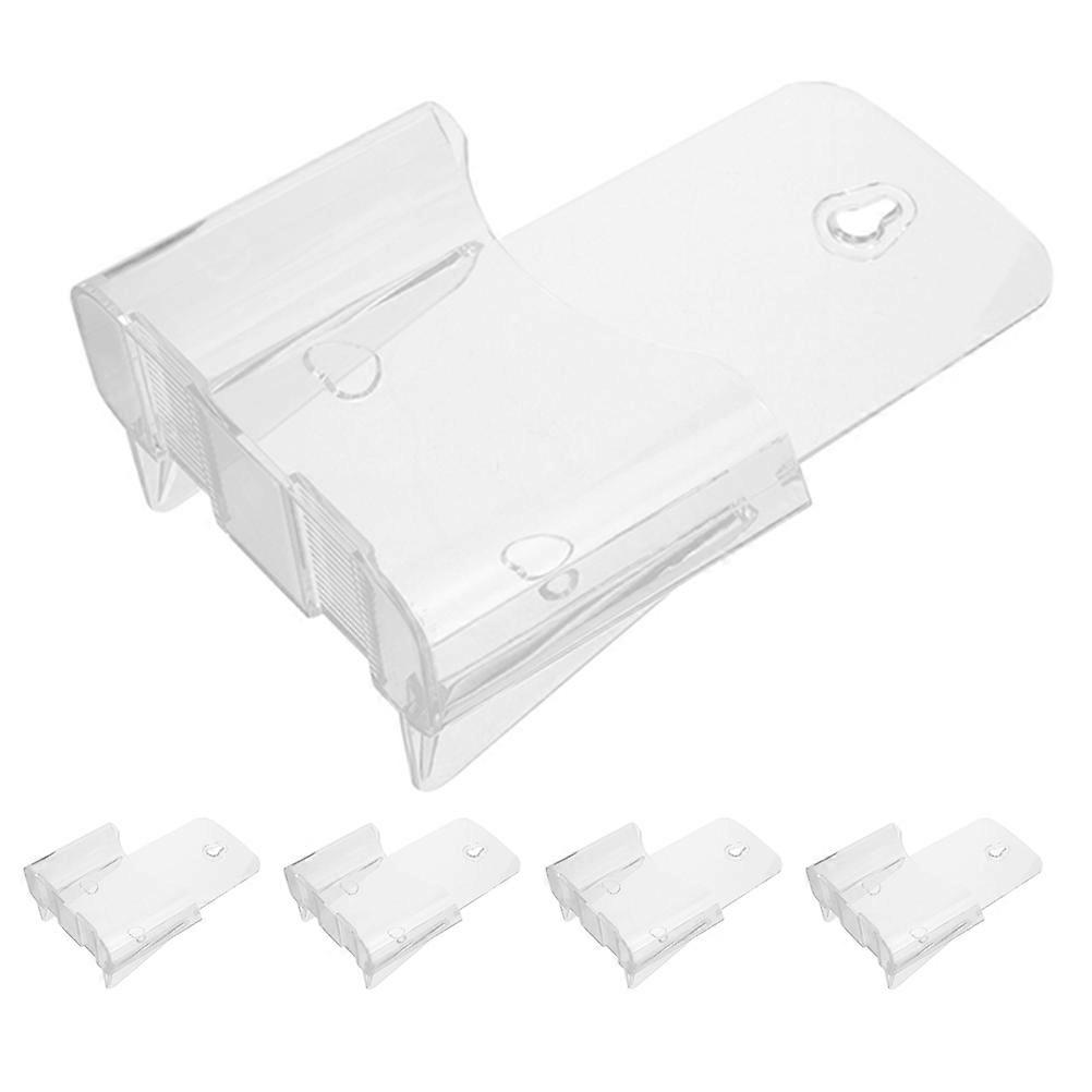 5Pcs Transparent Acrylic Wall File Organizer for Displaying Use Office