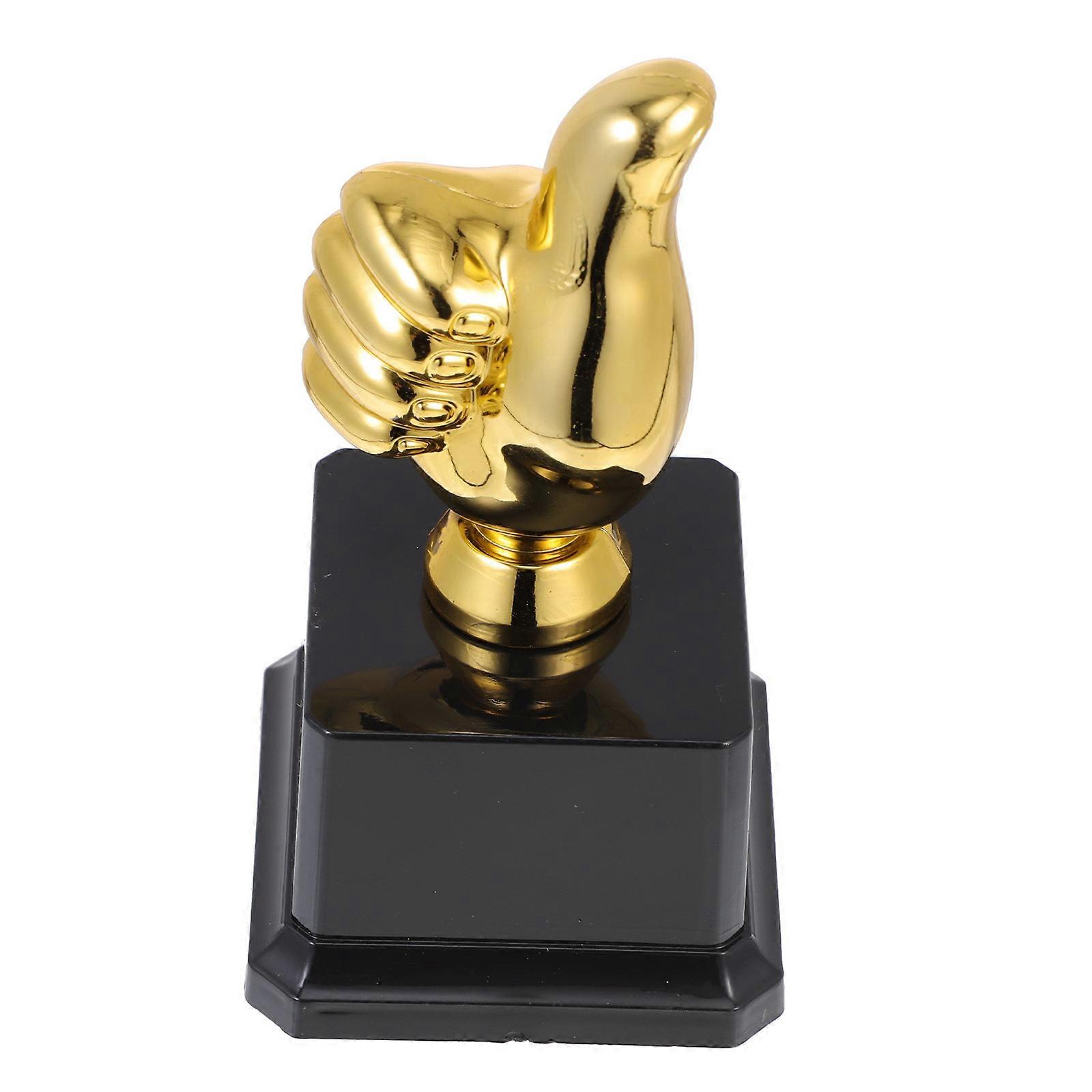 Children Thumb Trophy Plastic Award Trophy for Decor 1Pcs