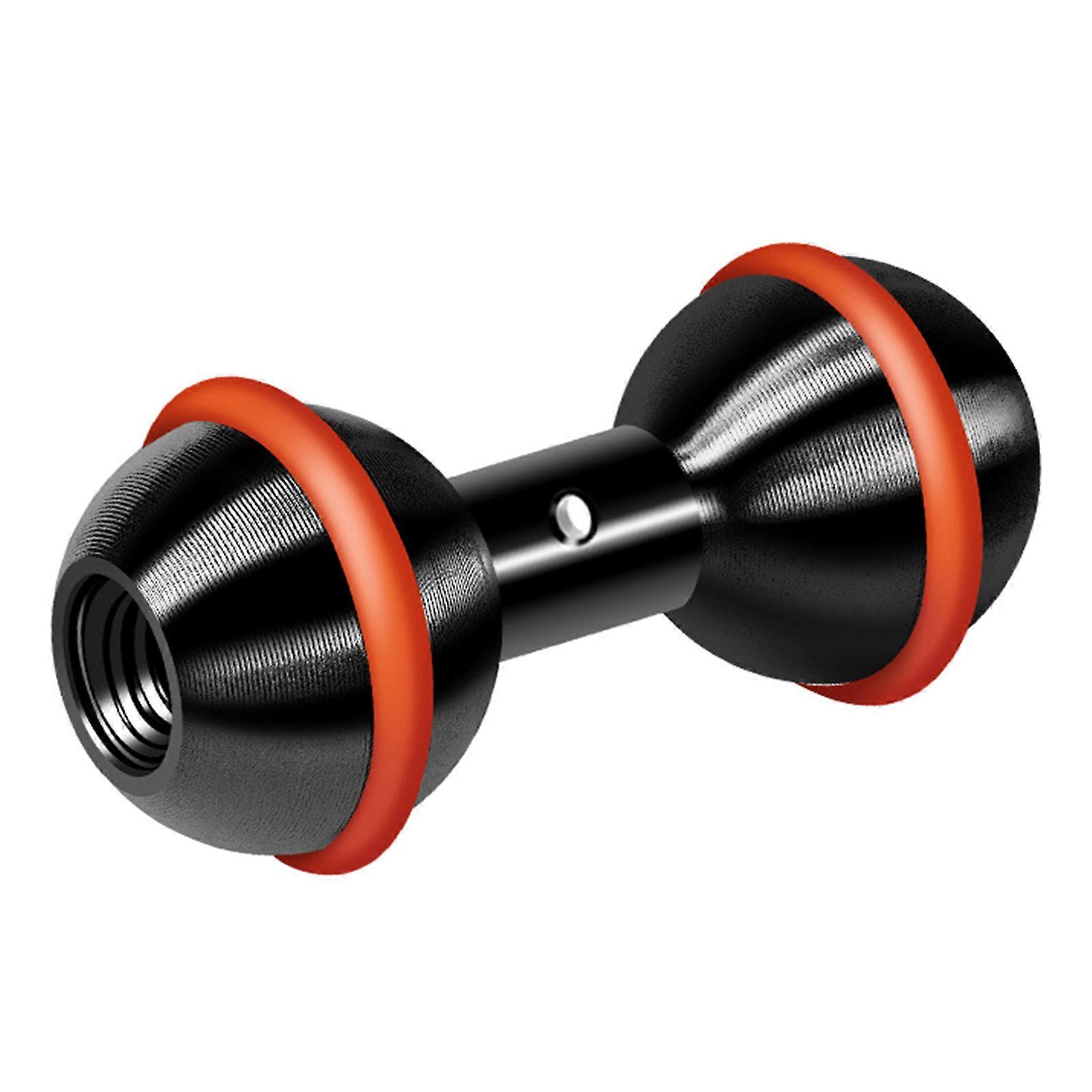 Multifunction 25.4mm Double Ball Head Adapter Strong Aluminum Mounting Easy Use for Camera Light Camera Mount Adapter Multicolor