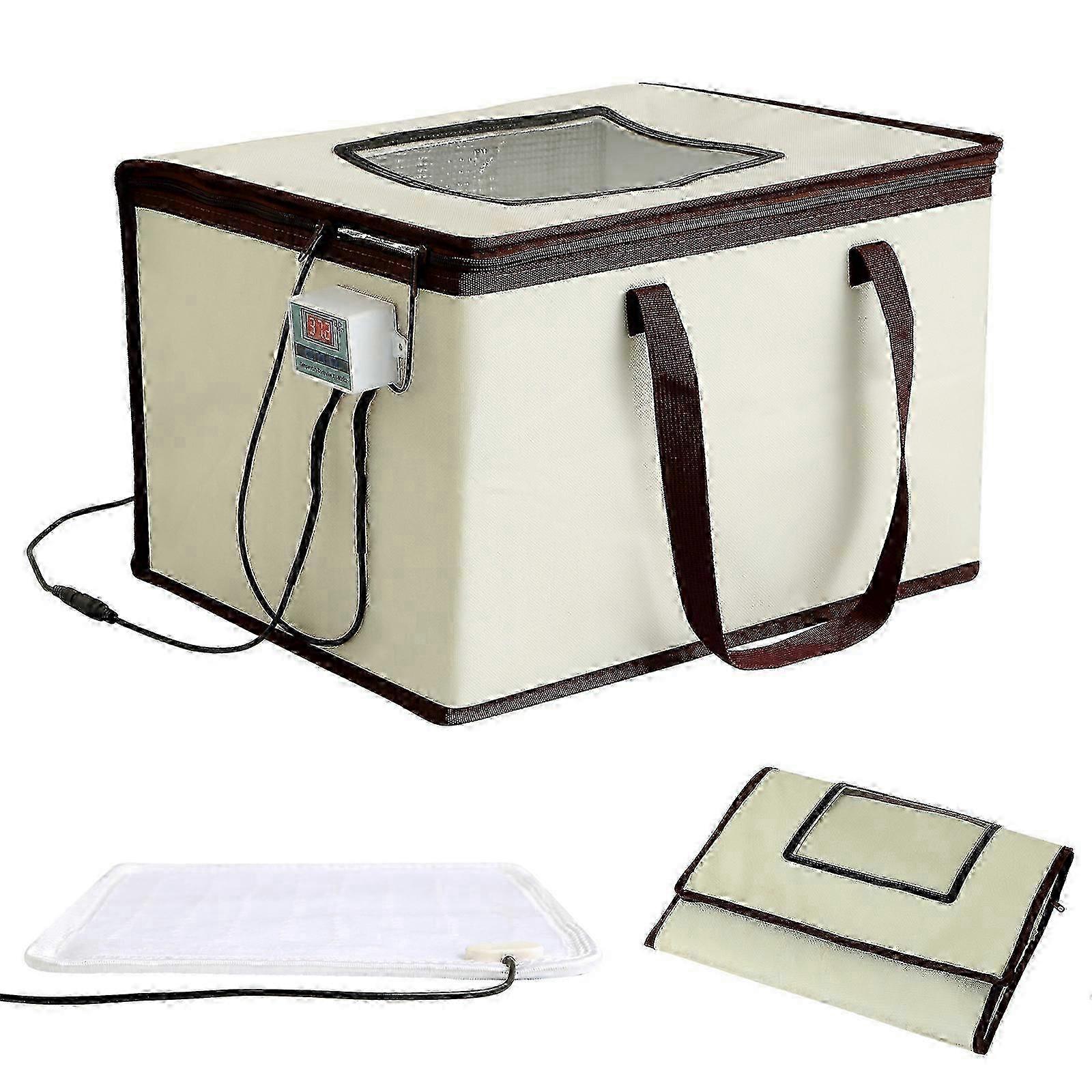 Adjustable Temperature Foldable Dough Proofer with Timers for Bread Pizza Yogurts Baking and Fermentation Control