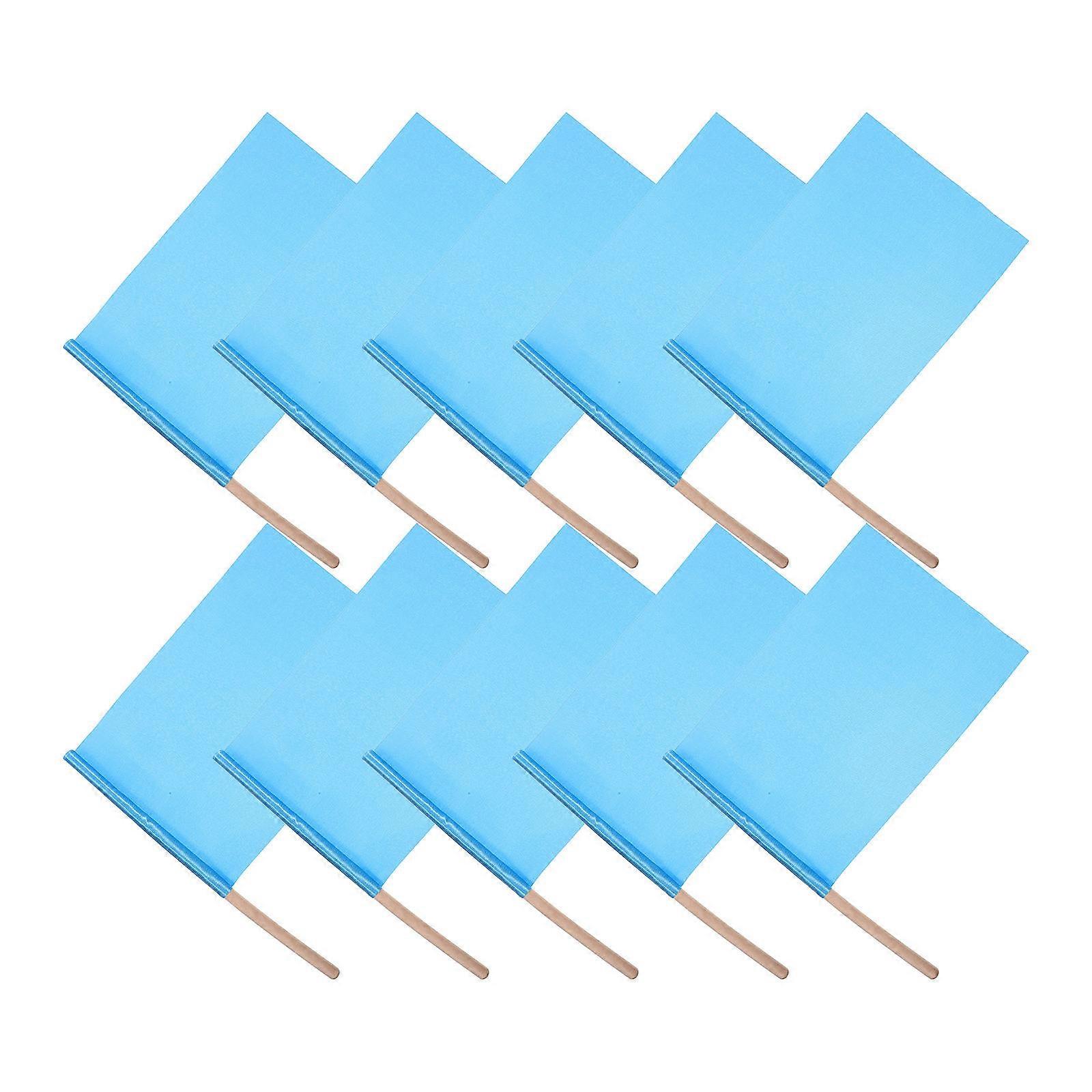 Small Solid Color Flags for Party Decoration 10Pcs Celebration Hand Flags