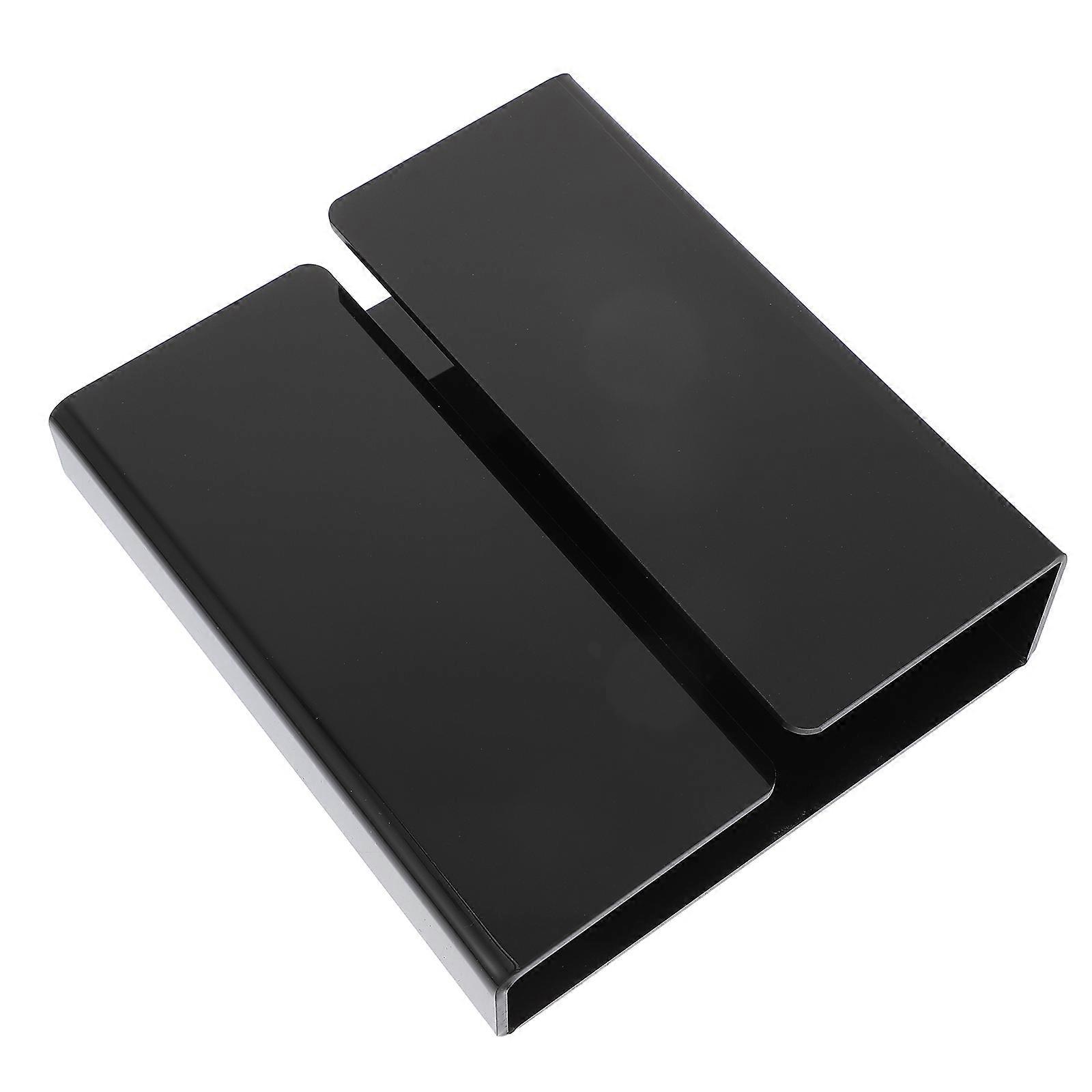 Acrylic Glasses Display Rack for Display 2Pcs 2-Tier Black Acrylic Material