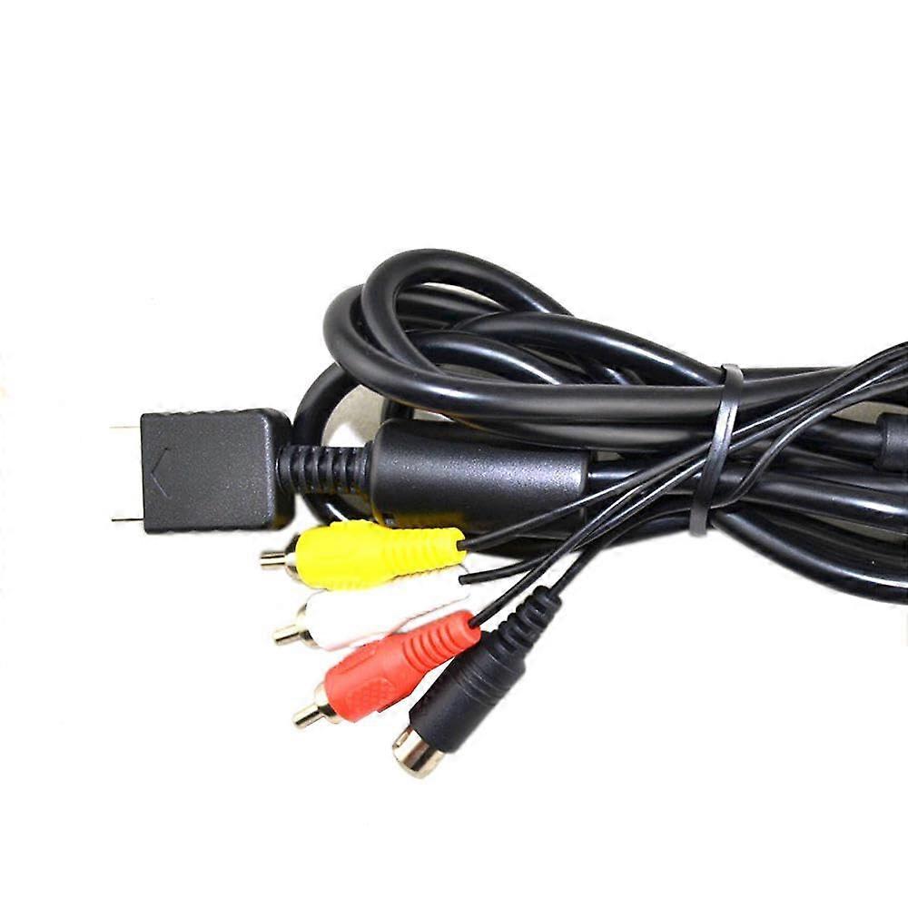 SVideo Cable for PS2 and PS3 with Stereo RCA Audio for Clearer SD Video PlugandPlay