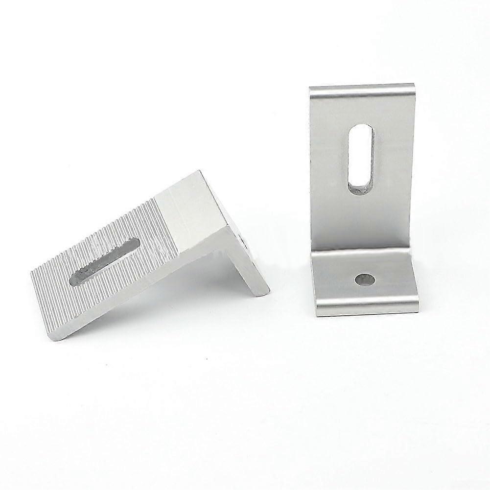 Solar Panel Mounting Bracket Aluminum L Shape 90 Degree for RV Boat Roof OffGrid Easy Install 1pc