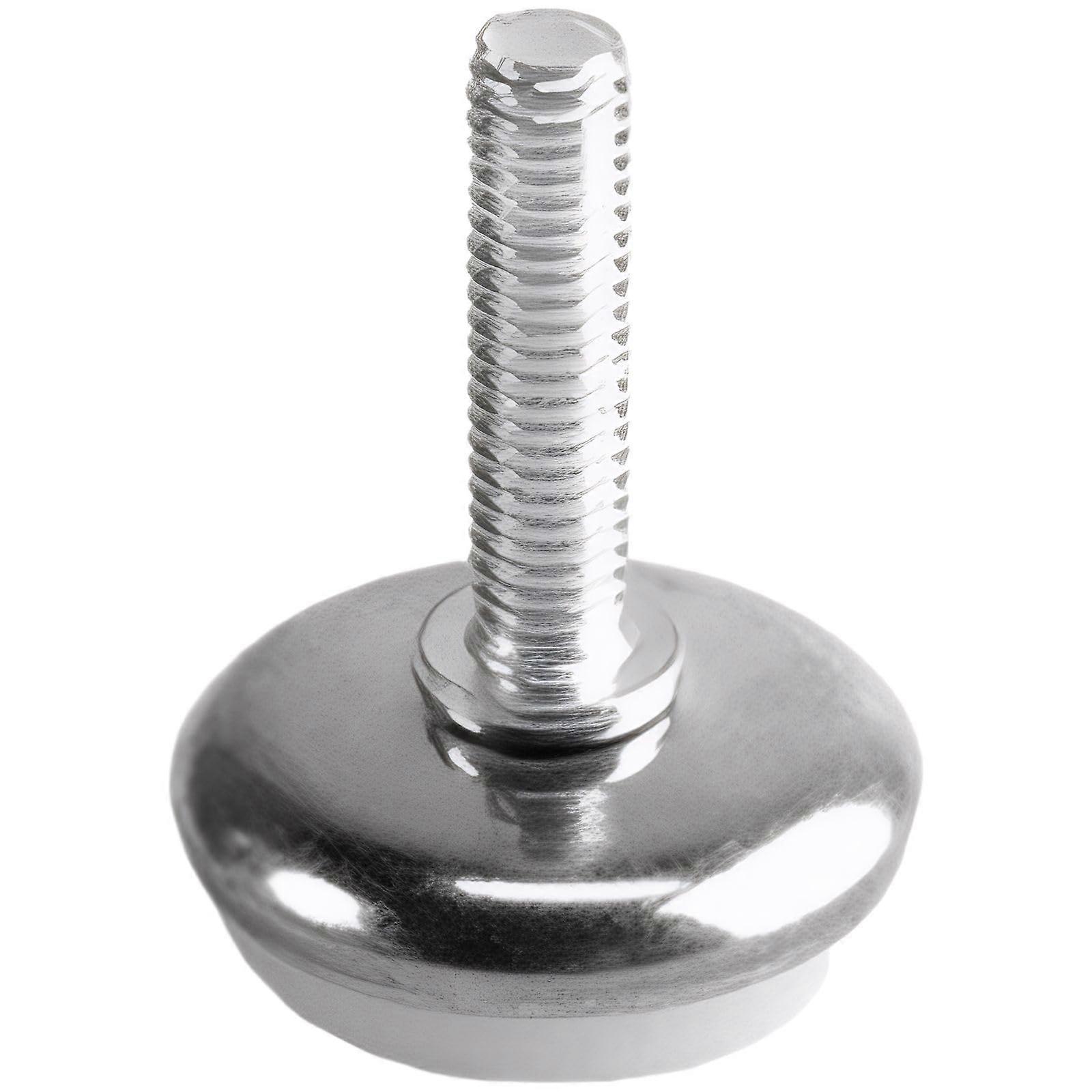 Adjustable Furniture Legs with Metal Thread for Leveling Tables Chairs Sofas on Uneven Floors Silver