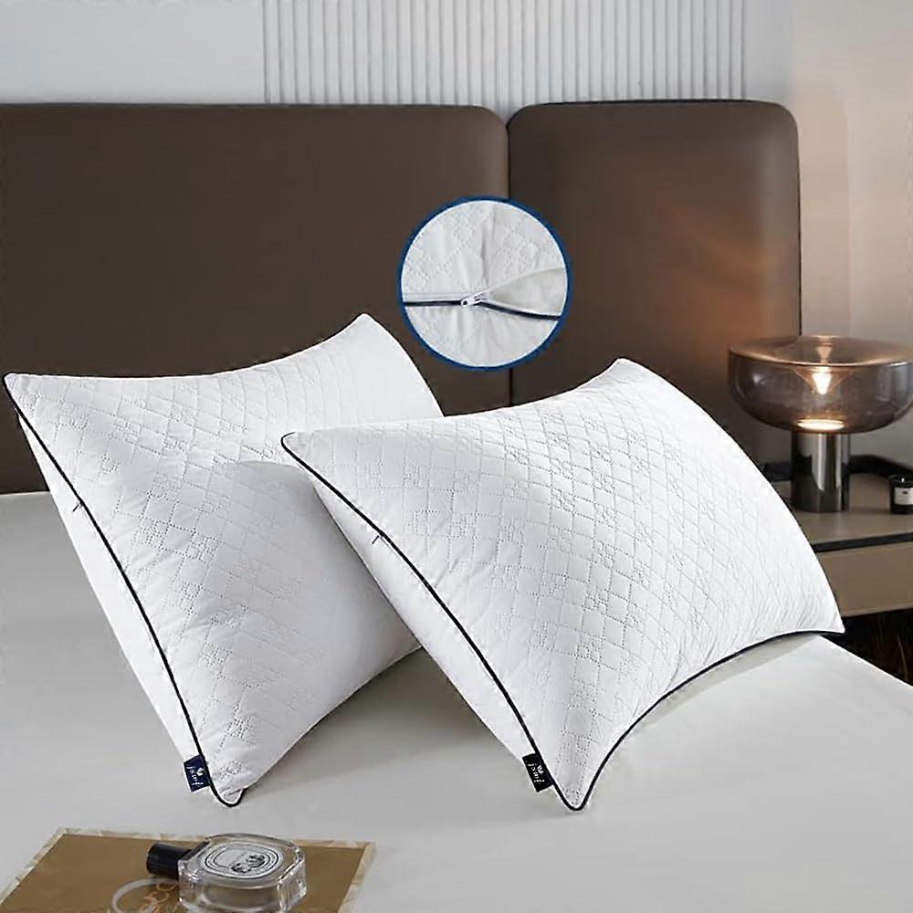 Queen Size Adjustable Loft Bed Pillows Set of 2 Ultra Soft Down Alternative for All Sleep Positions