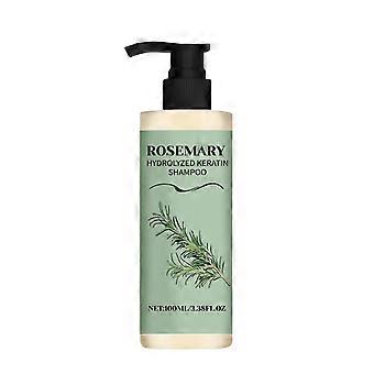 Organic Rosemary Hair Growth Shampoo, Rosemary Hydrolyzed Keratin Shampoo, Nourishes and Regenerates Hair, for Thinning Hair & Hair Loss
