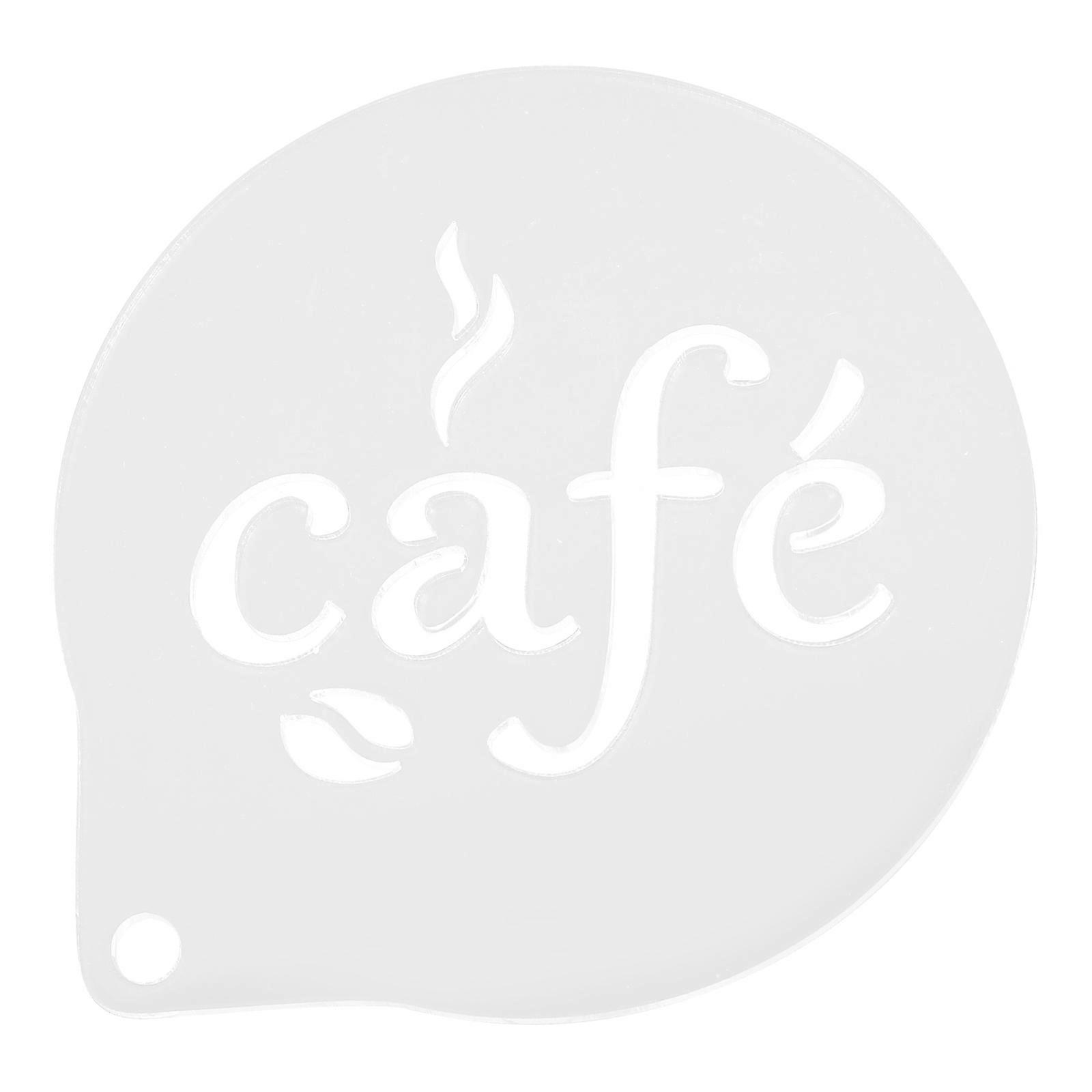 Acrylic Coffee Decorating Stencil Mold for Baking Transparent