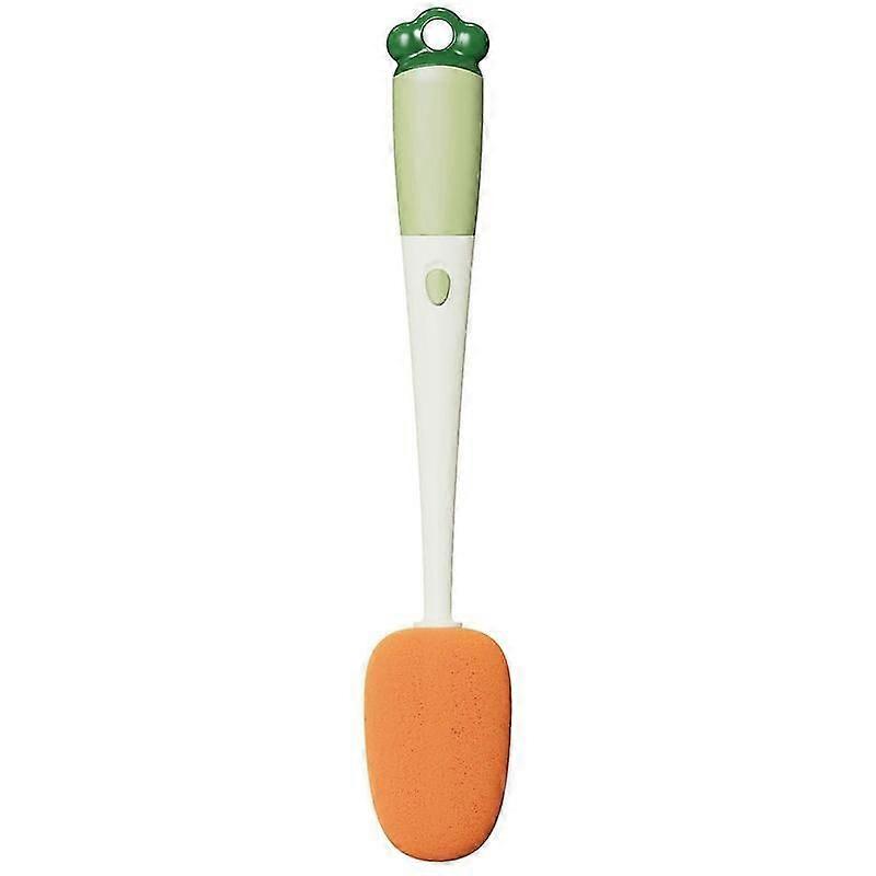 Long-handled sponge cup brush for kitchen cleaning supplies