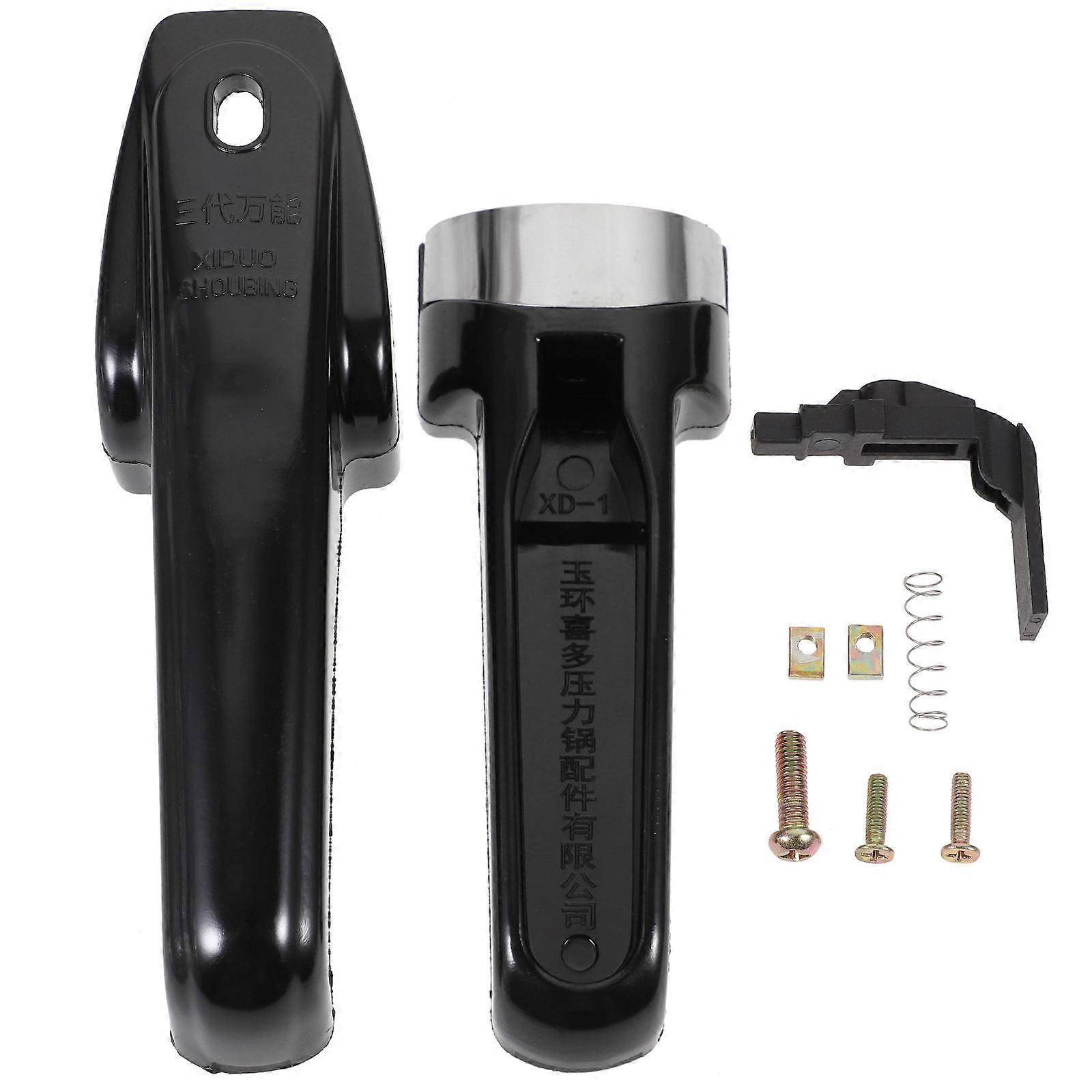 Pressure Cooker Handle Set For Kitchen Use Ergonomic Black Replacement Handle 1 Set