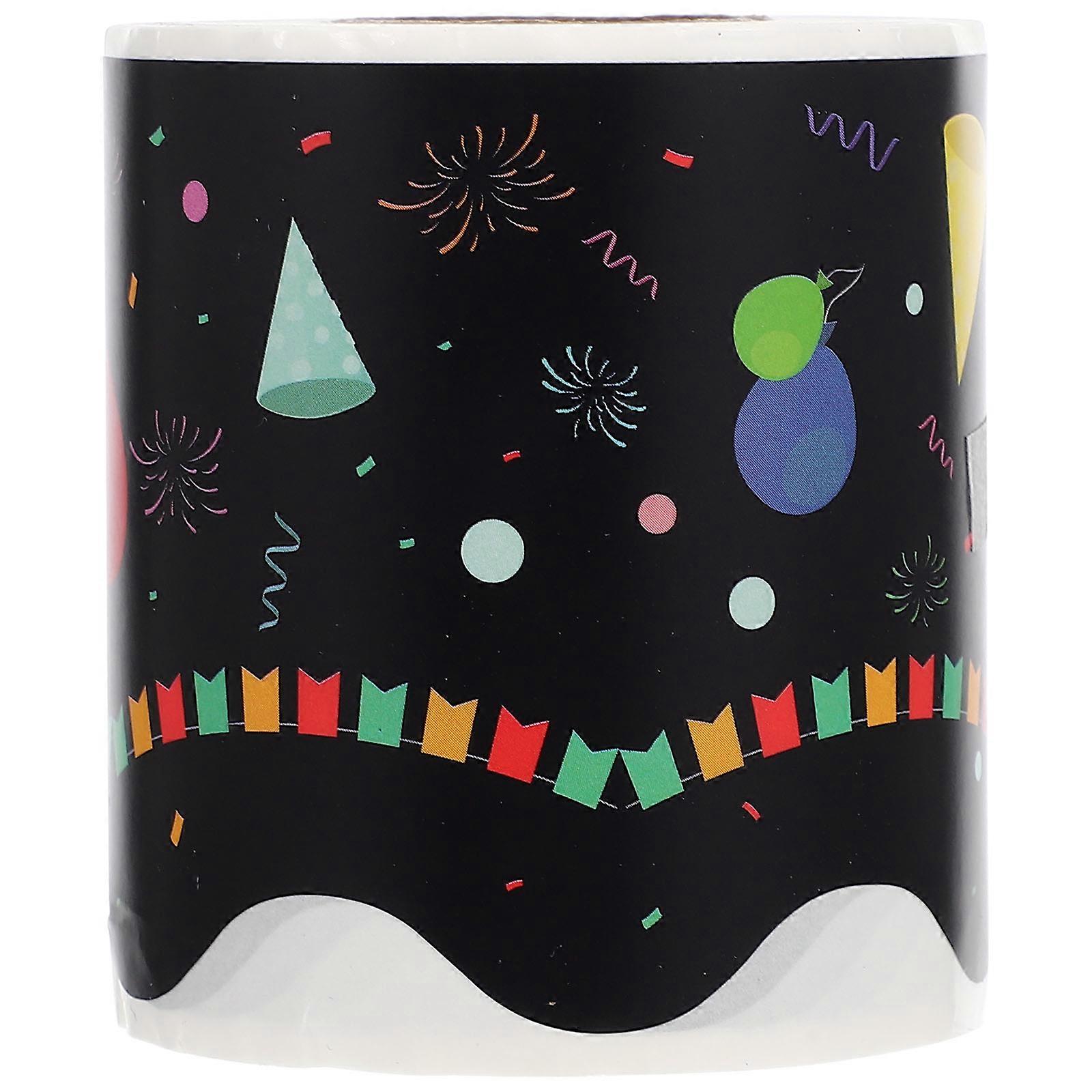 Chalkboard Border Decal For Teachers 2000x7Cm Black Decorative 1Pcs