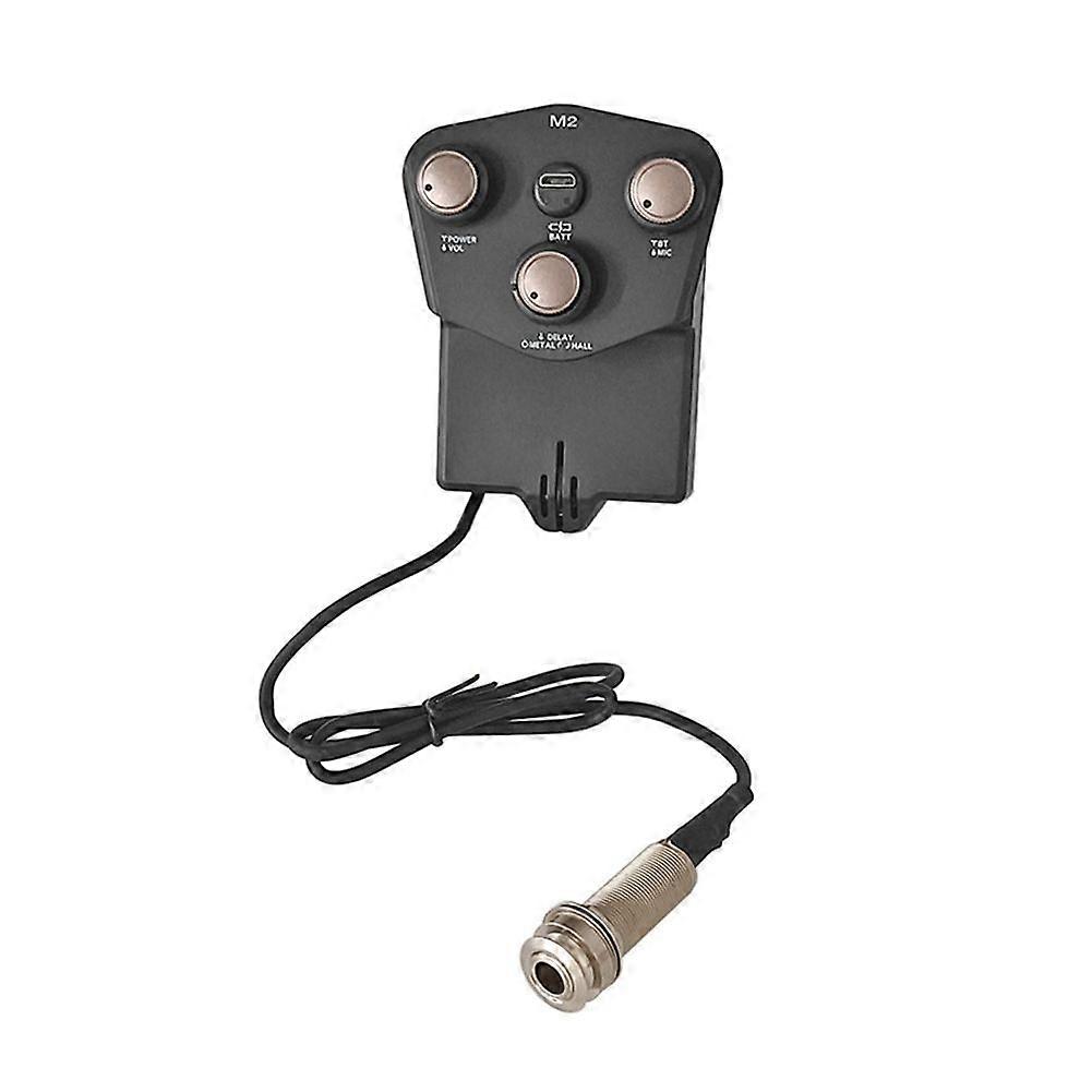 Guitar Pickup Bluetooth Reverb Delay Microphone Playing Function Guitar M2 Resonance Pickup Vibrating Pickup
