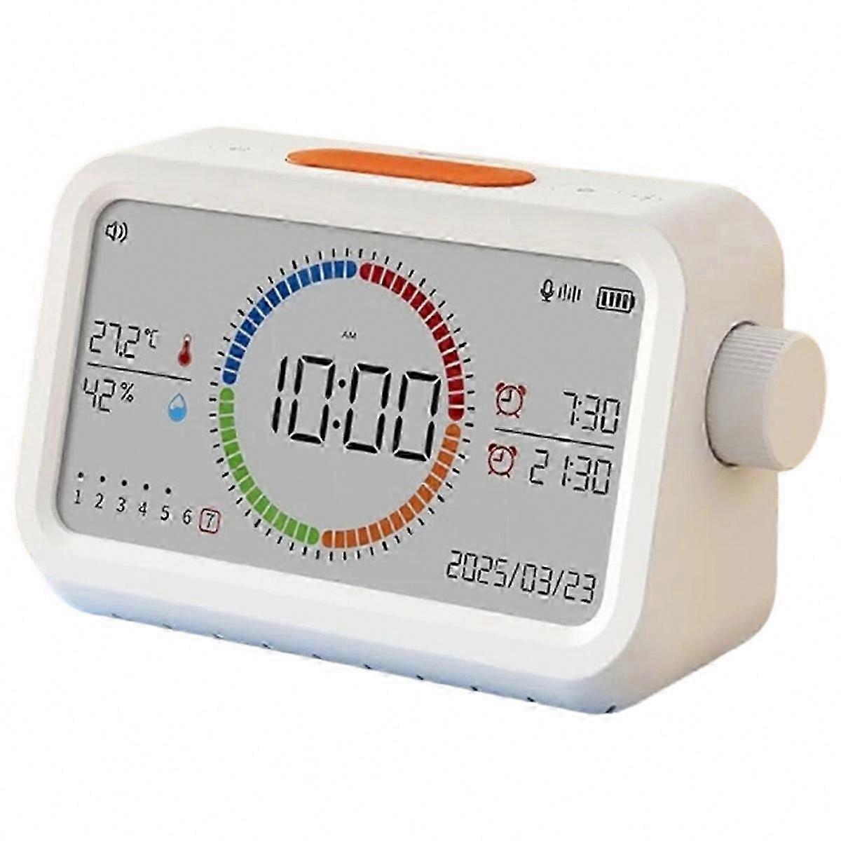 Smart Indoor Thermometer Hygrometer Clock with Temperature Humidity Sensor