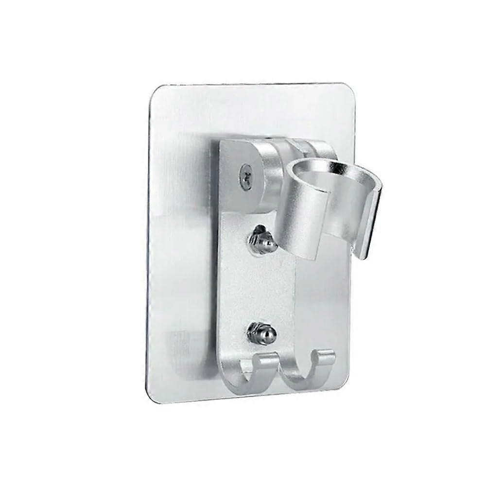 2pcs Adhesive Shower Head Holder Wall Mounted Adjustable Bracket No Drill Universal Fit