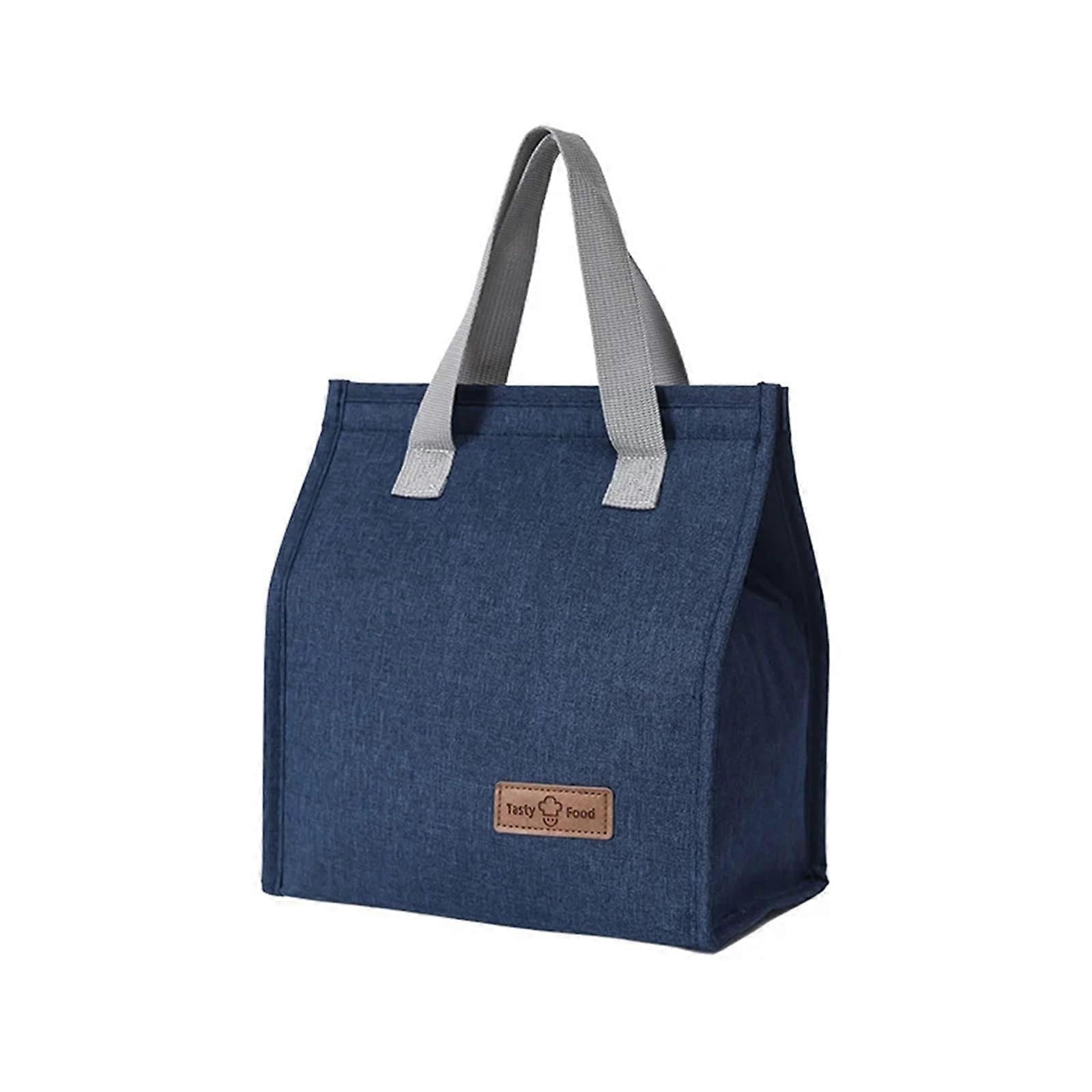 Insulated Lunch Bag with LongLasting Thermal Insulation for Work, School and Picnic, Solid Color