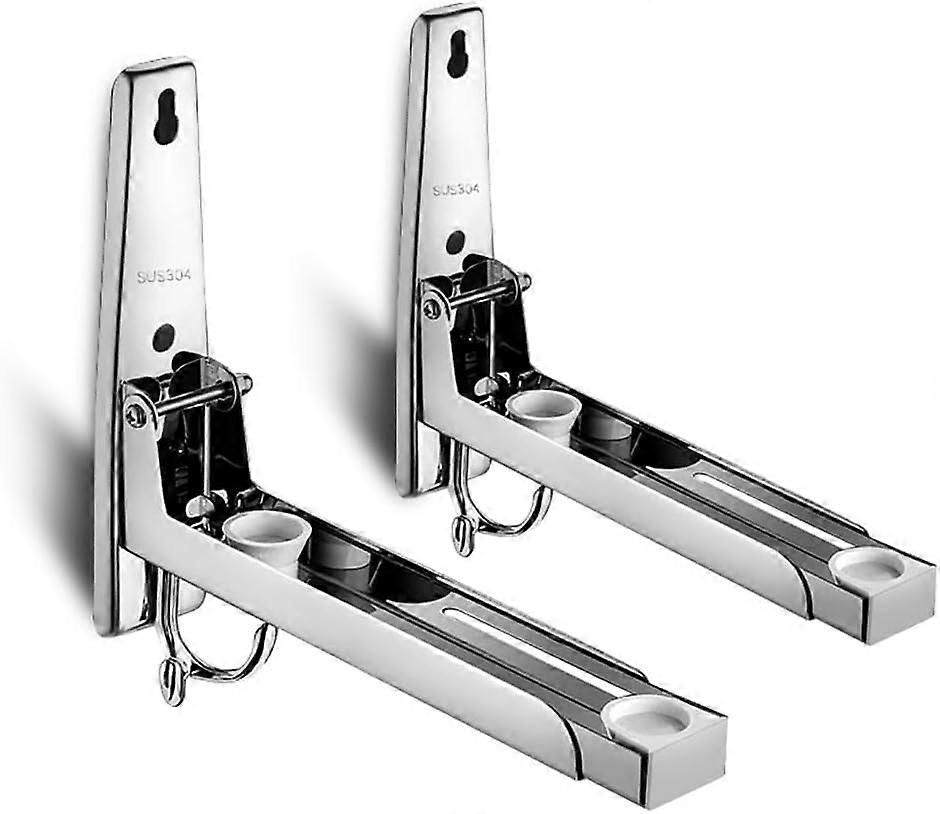 Microwave Oven Wall Mount 304 Stainless Steel Adjustable Shelf Retractable Foldable Space Saving