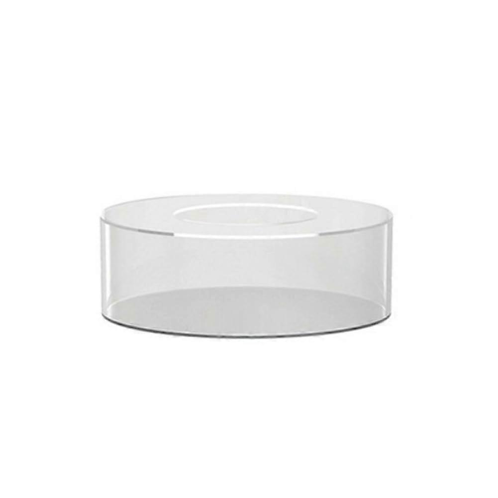 Acrylic Cake Stand Clear Round 15x15x5cm Display Board with Stable Elevated Reusable Base