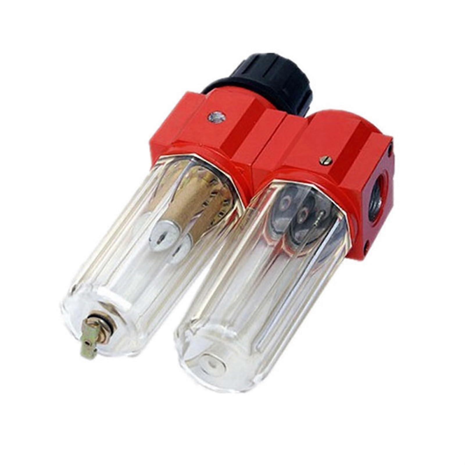 Pneumatic Air Filter Regulator 1/4 Inch Oil Water Separator for Air Compressor with Bracket