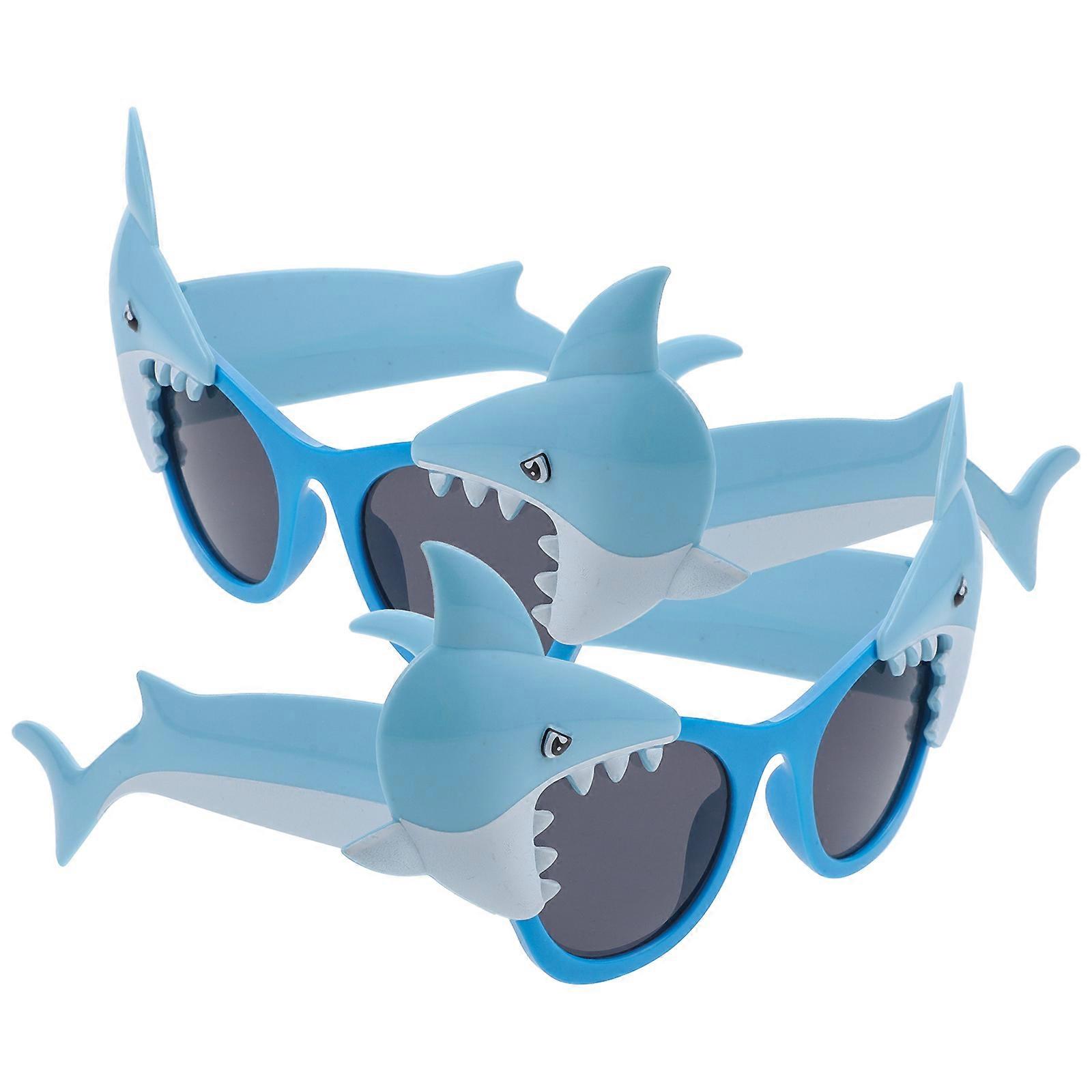 Party Glasses Creative Glasses for Decoration 2Pcs Blue ABS Material