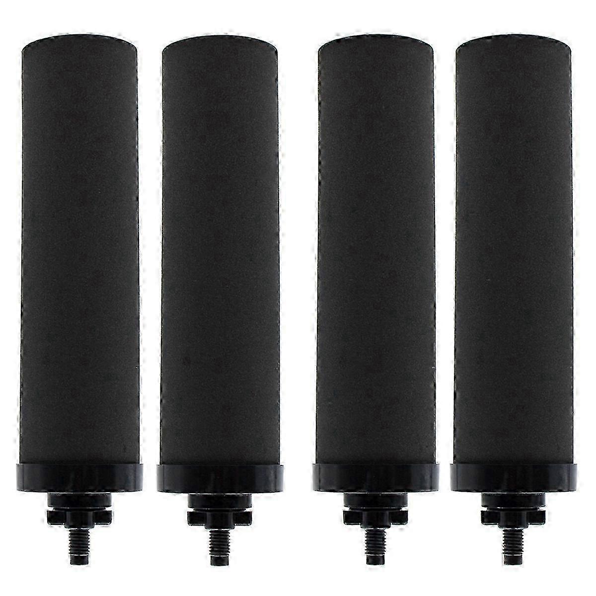 4PCS Wasserfilter Ersatz für BERKEY Black Aktivkohle BB9-2 Filter für Schwerkraftwasser 