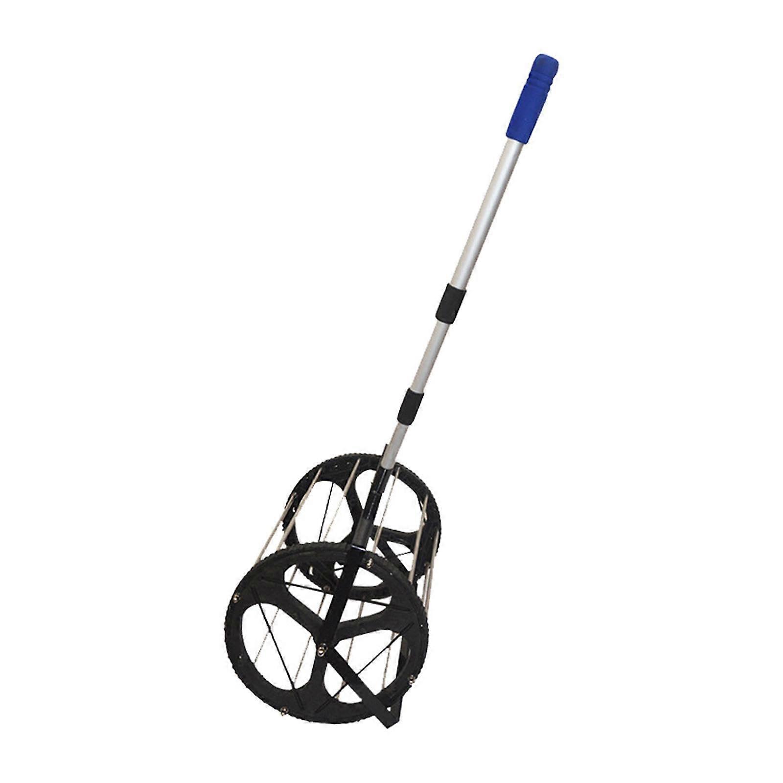 Ping Pong Ball Picker Upper Tool with Ergonomic Long Handle and Outdoor Storage Net