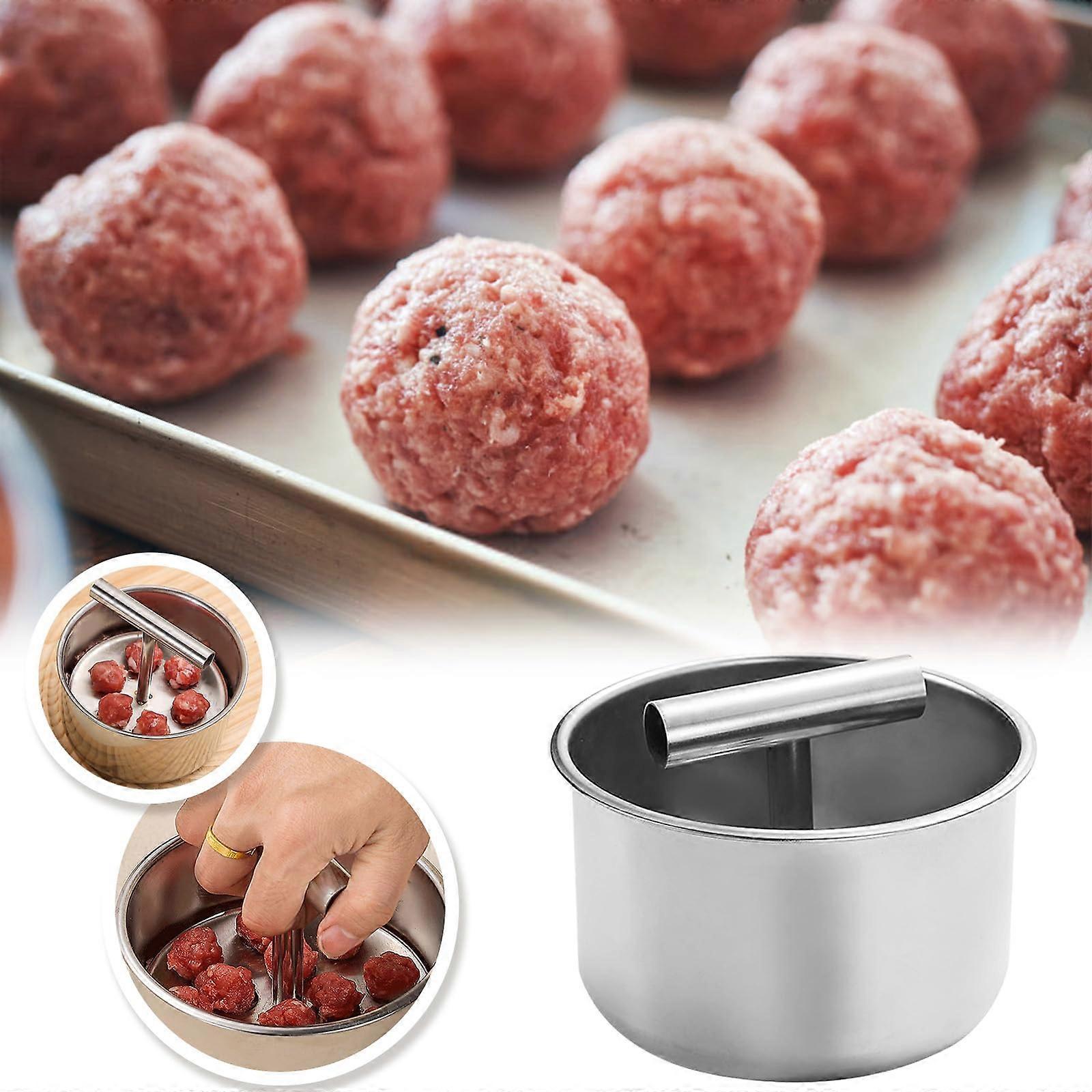 Meatball Maker Stainless Steel 12Hole Manual Press Tool for Uniform Mess Cooking