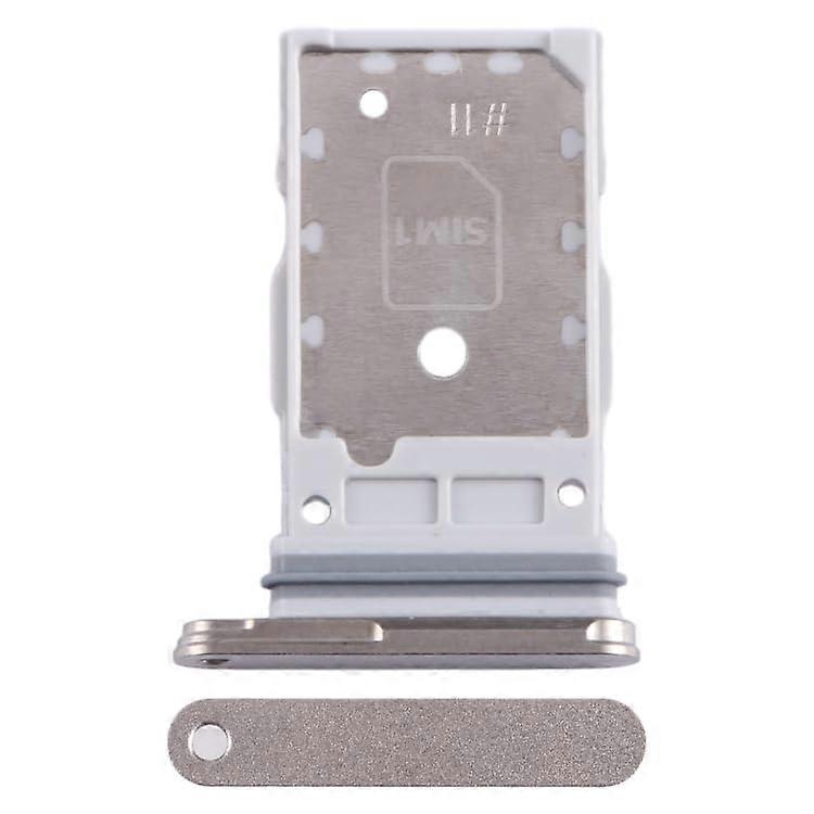 White Dual SIM Card Tray Replacement with Versatile Clean Look for Galaxy S24 Ultra