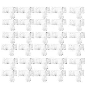 30 Pack Spa Headband Facial Esthetician Hair Wrap for Women Adjustable Makeup Sports Shower Stretch Towel White