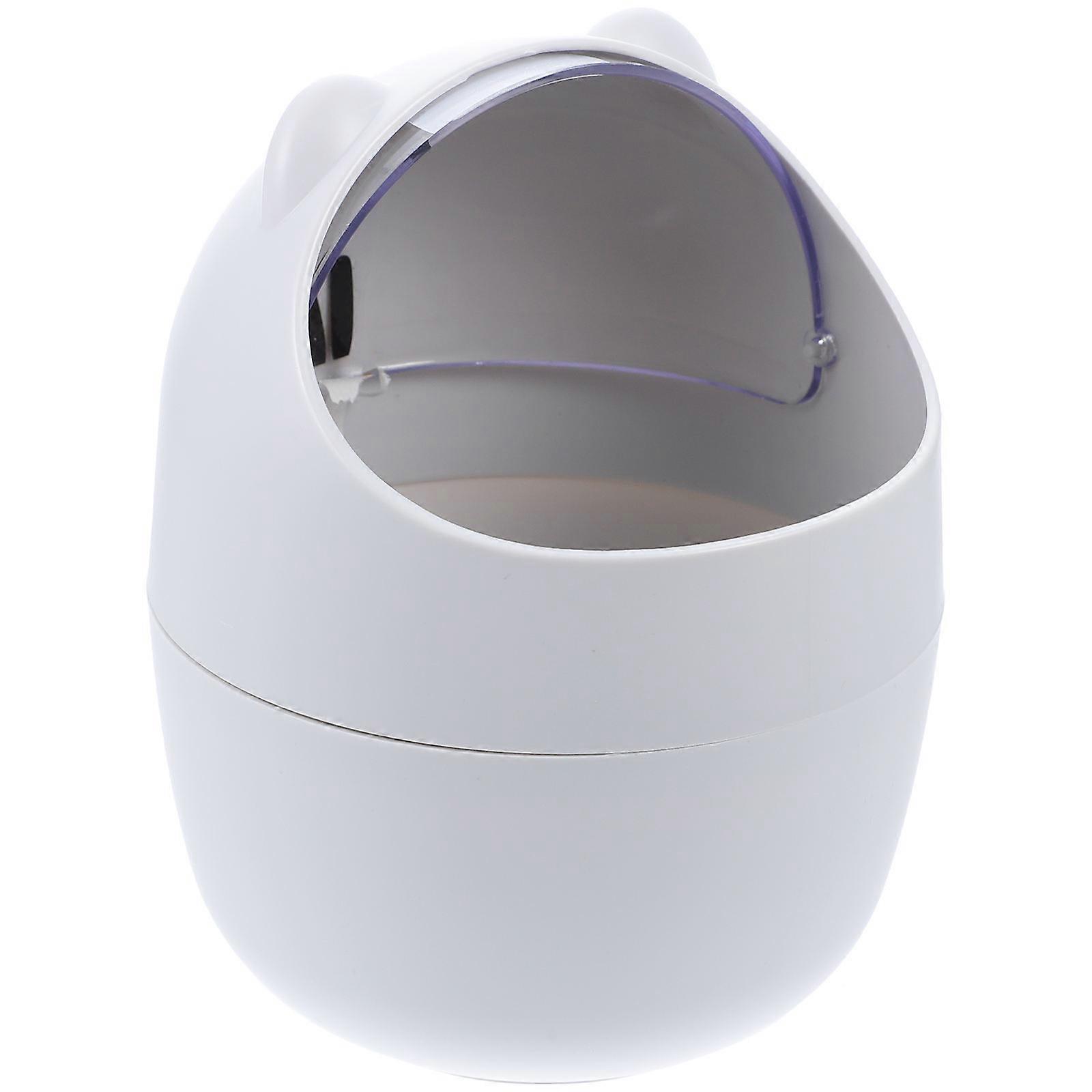 Mini Desk Garbage Can for Storage 3Pcs Small Waste Bin with Shake Cover