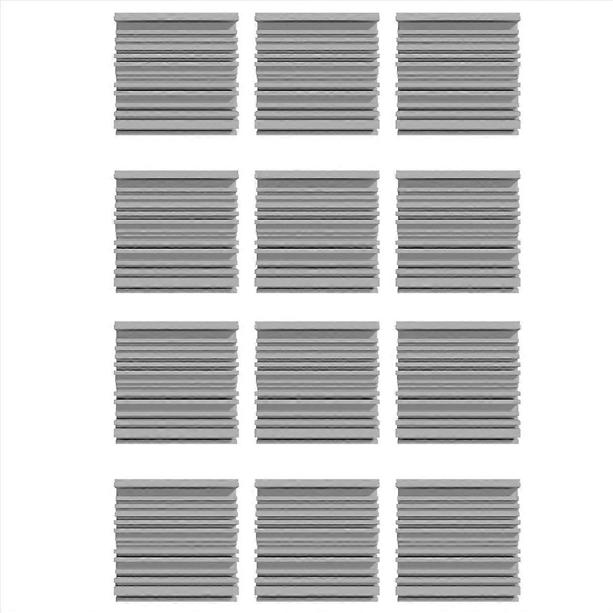 6 Pcs Self-Adhesive Acoustic Foam Panels, Grey