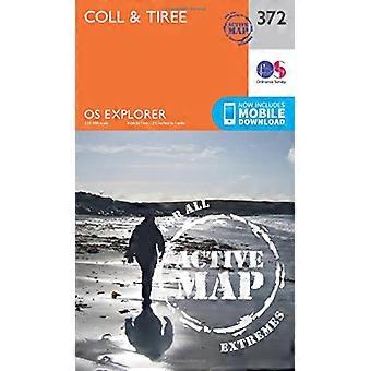 OS Explorer Map Active (372) Coll and Tiree (OS Explorer Active Map)