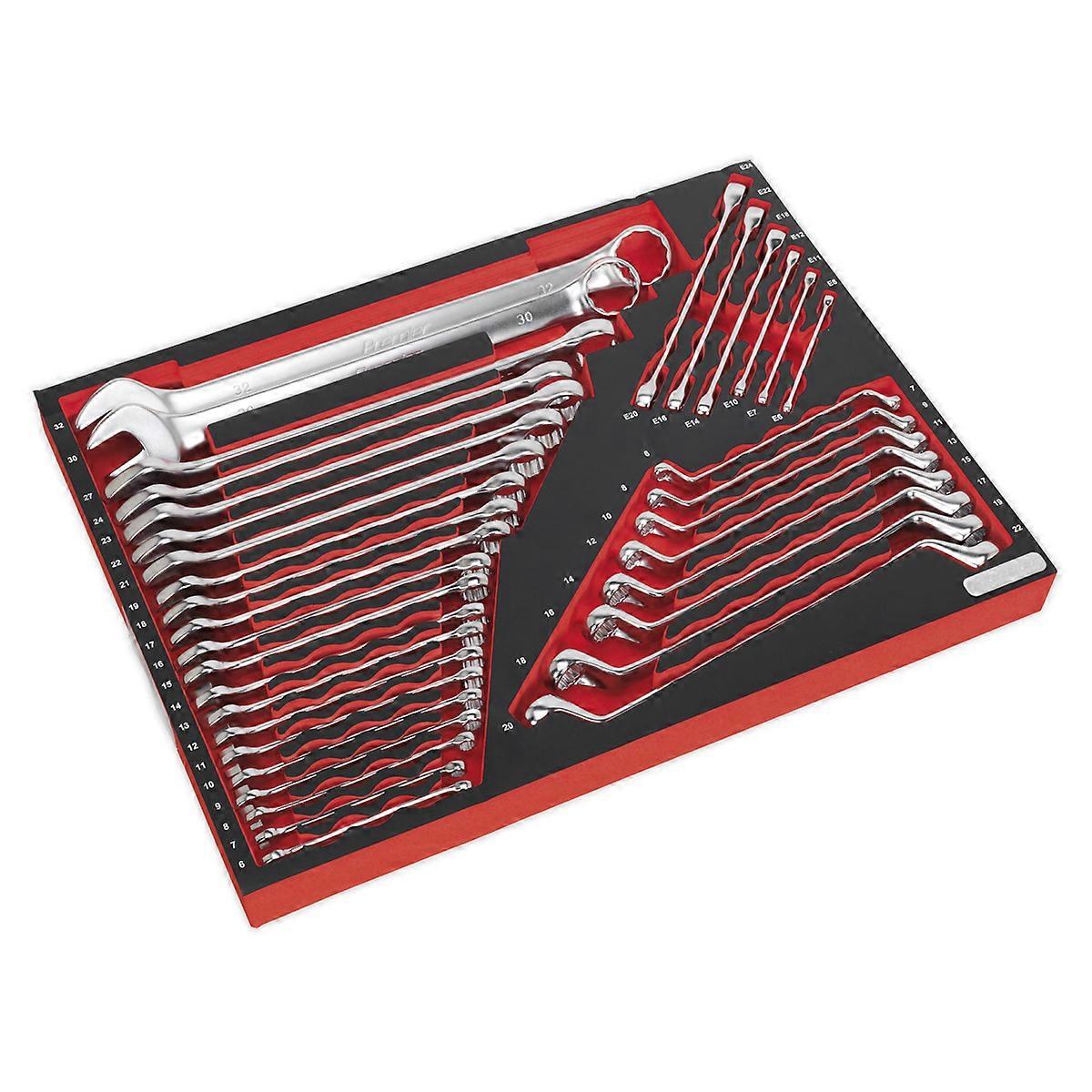 Sealey Tbtp03 Tool Tray With Spanner Set 35Pc