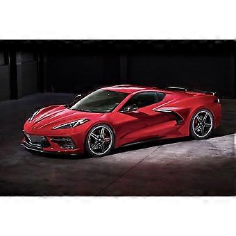 Quebra-cabeça Corvette C8 Vermelho 2010 - Desafio F422