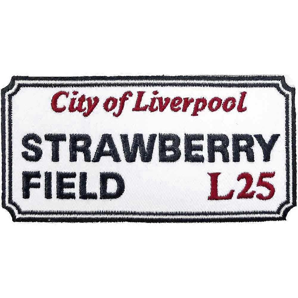 Strawberry Field Liverpool Road Sign Woven Patch