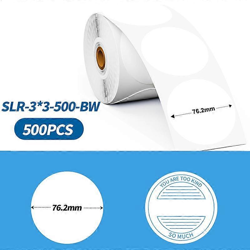 【Neu】 Phomemo 3-Zoll-Thermoetiketten, 500 Stück, für PM241-BT/PM246S/D520-BT-Drucker
