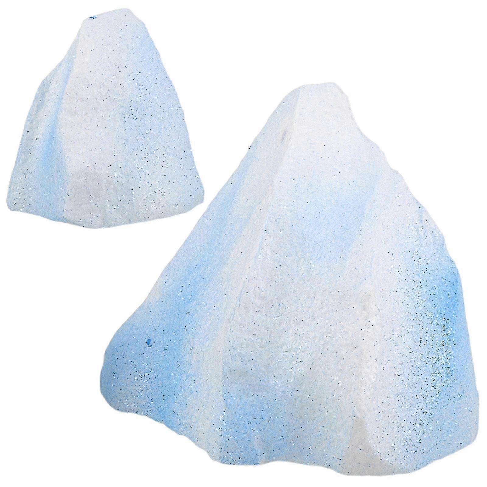 Simulation Iceberg Foam Decoration for Aquarium Accessories 2Pcs Set