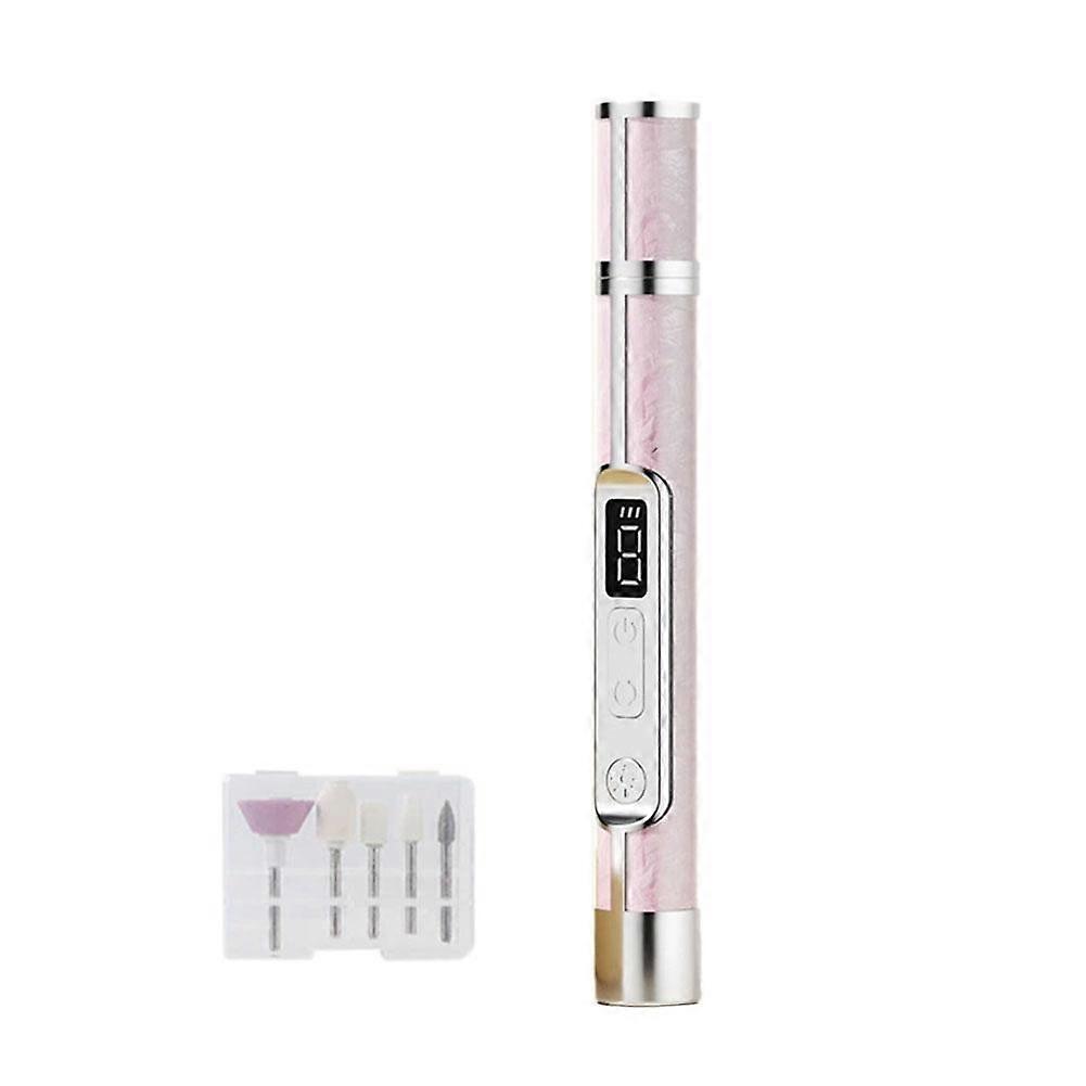 Nail Grinder - 2026 New 20000 RPM Electric Nail File with UV Curing Light,Rechargeable Toe NailSander,5 Grinding Heads & LED Display,4 Speeds Nai