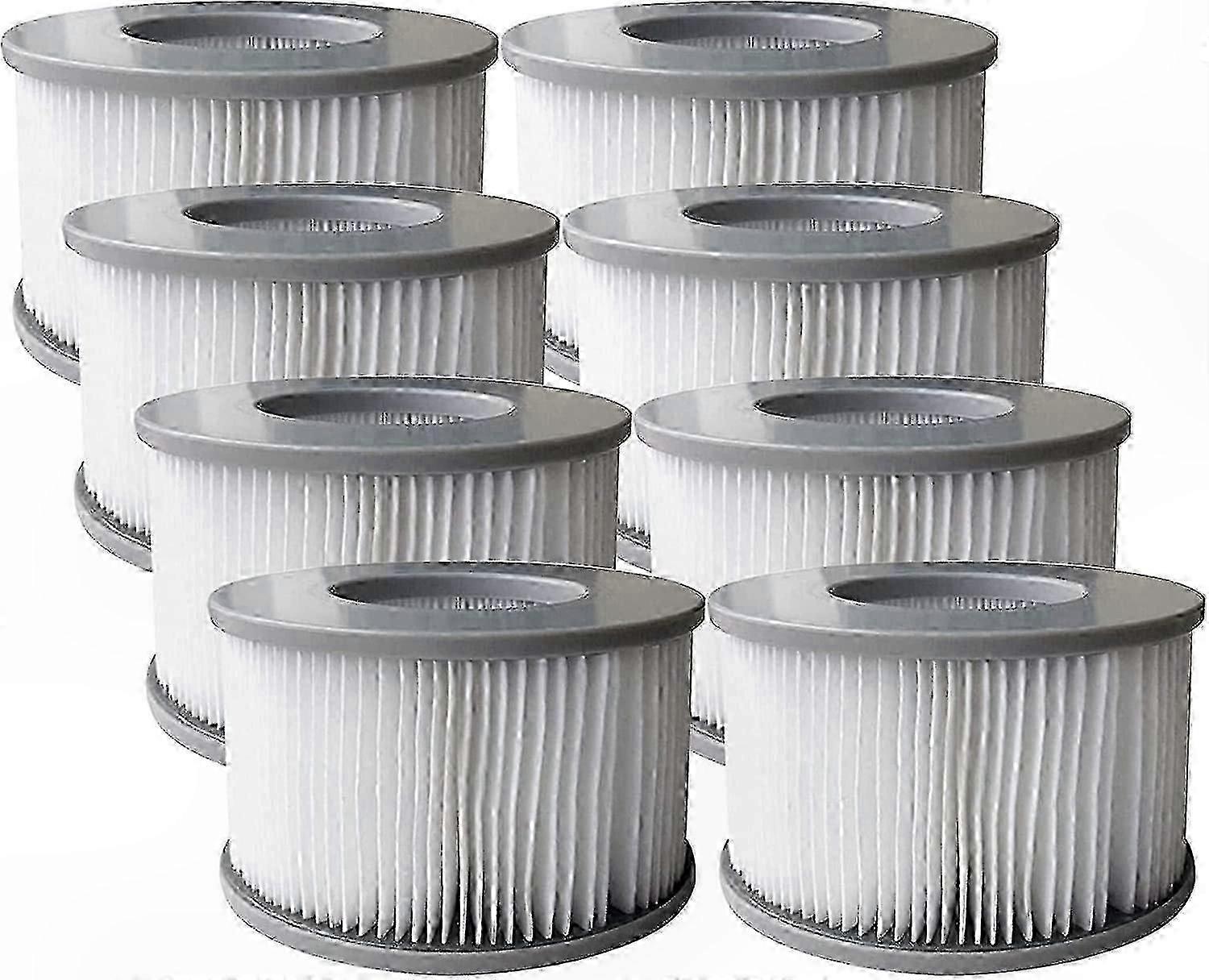 Replacement Filter Cartridges compatible with Inflatable Pools and Hot Tubs, 8-Pack