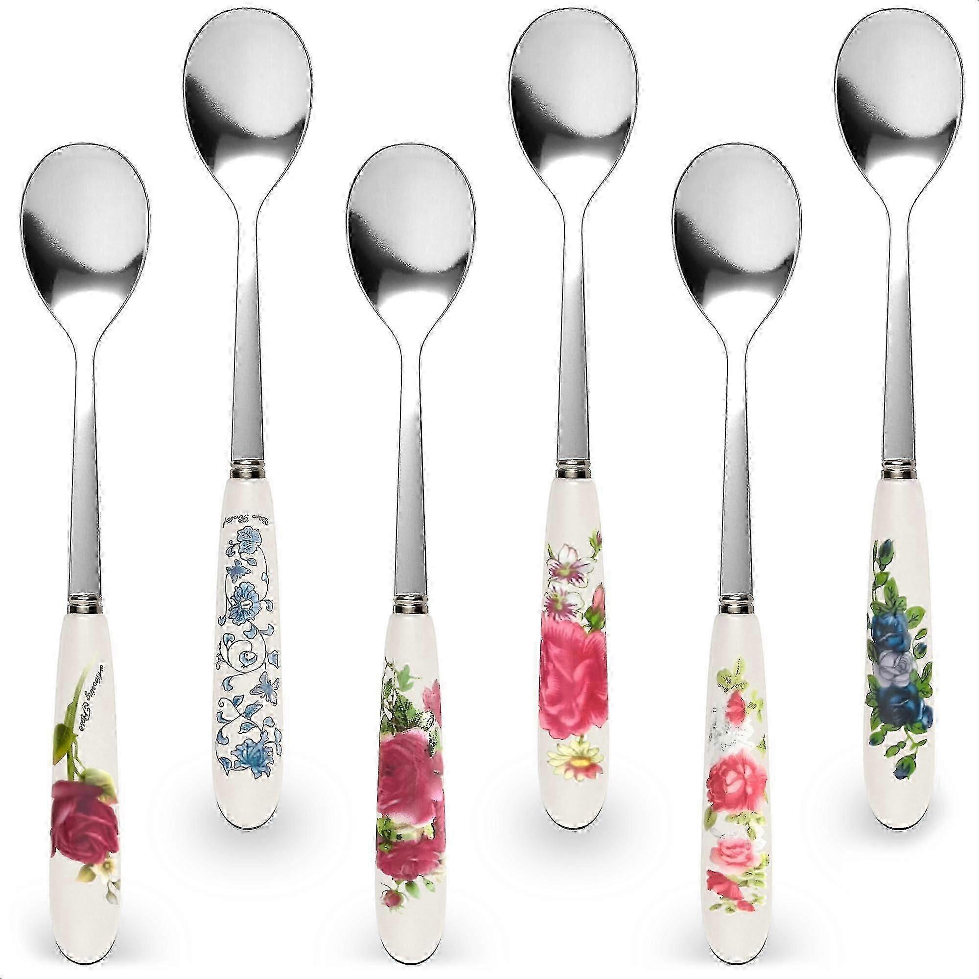 6 Pack Stainless Steel Coffee & Tea Spoons Kitchen Utility Tools
