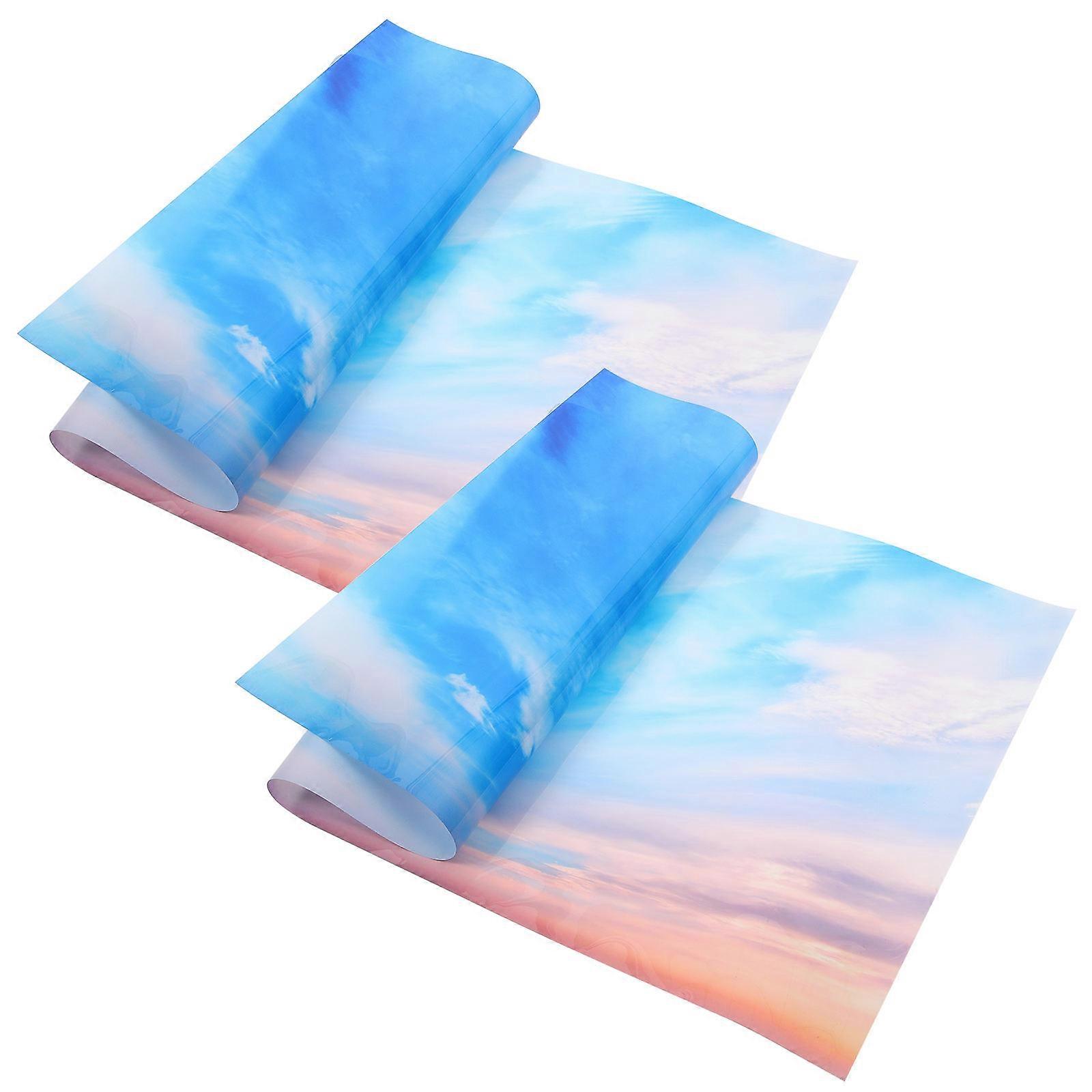 PVC Ceiling Light Covers Decorative Light Cover for Classroom 2Pcs