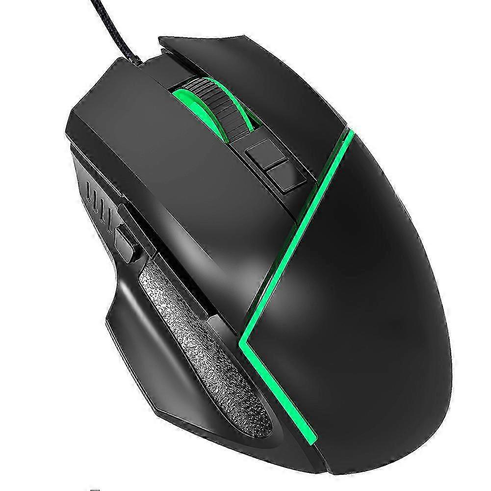 Wired Gaming Mouse USB Colorful Lighting Adjustable 6400DPI Computer Accessories